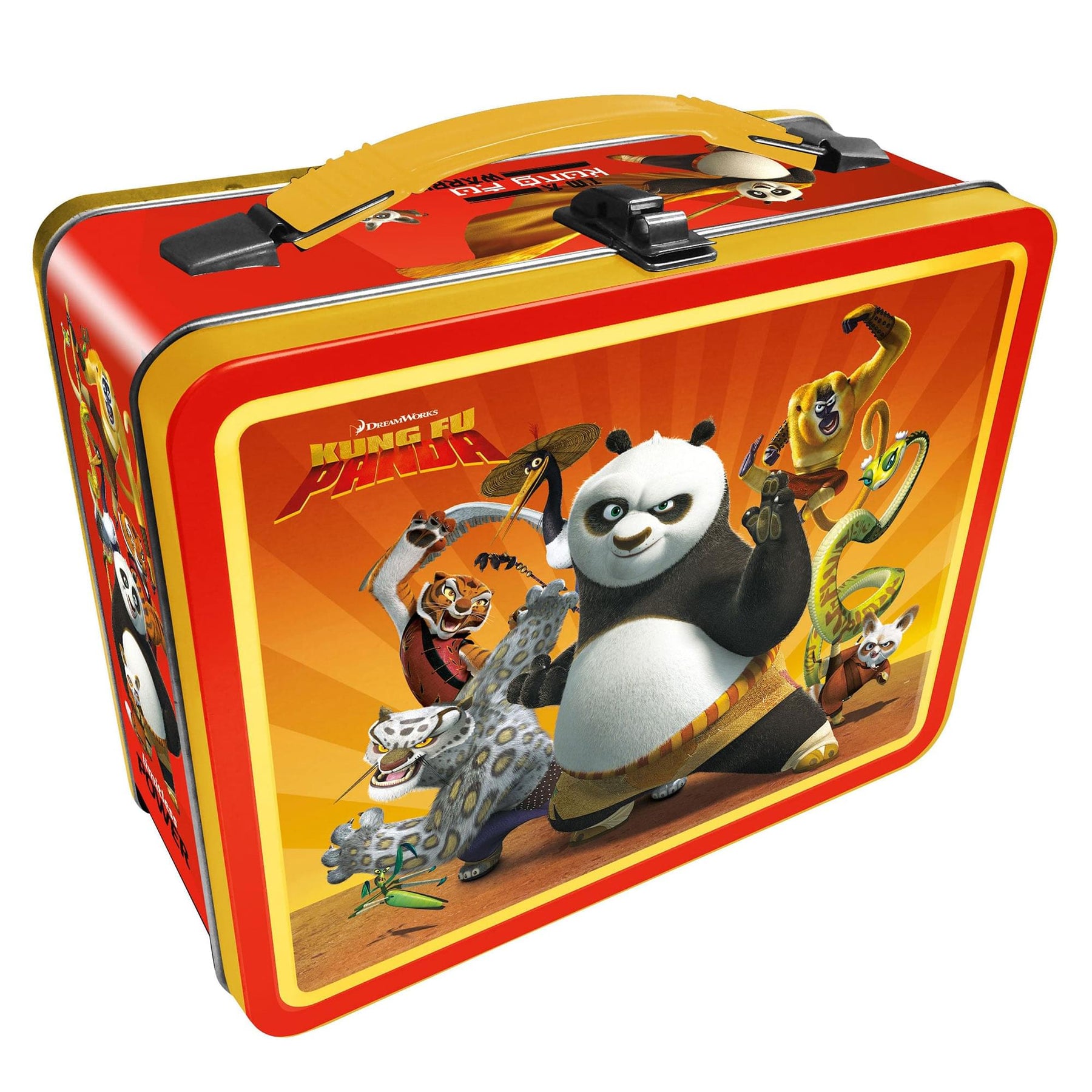 Kung Fu Panda Embossed Retro Metal Lunchbox