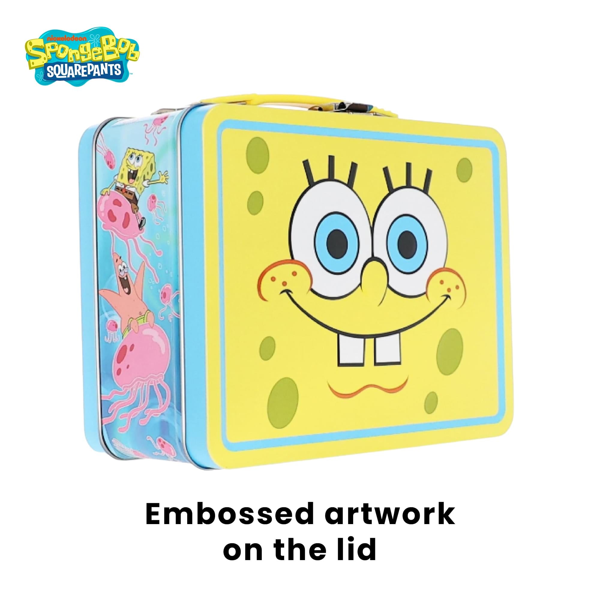 SpongeBob SquarePants Embossed Retro Metal Lunchbox