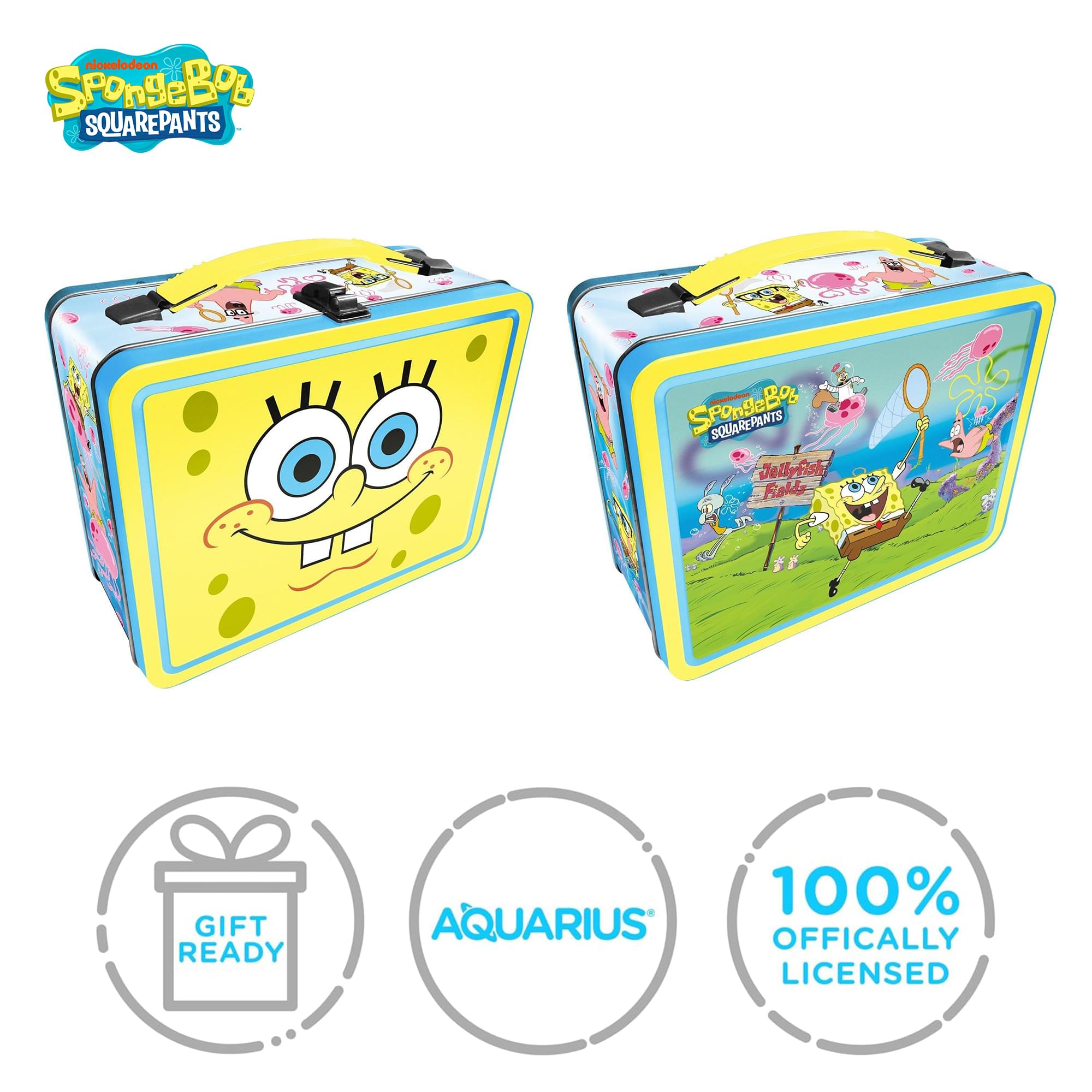 SpongeBob SquarePants Embossed Retro Metal Lunchbox
