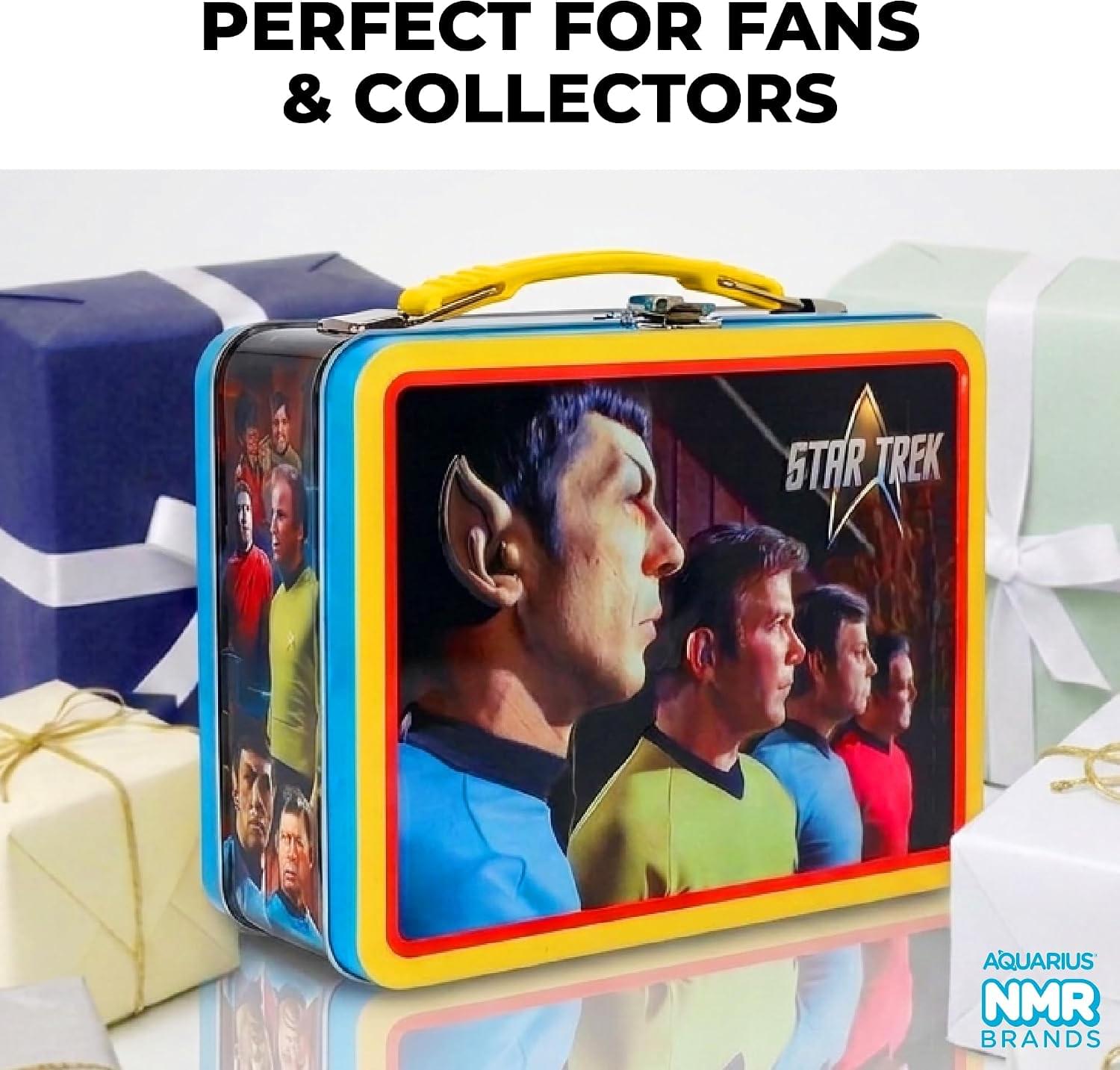 Star Trek The Original Series Embossed Retro Metal Lunchbox | 9 x 7 x 4 Inches