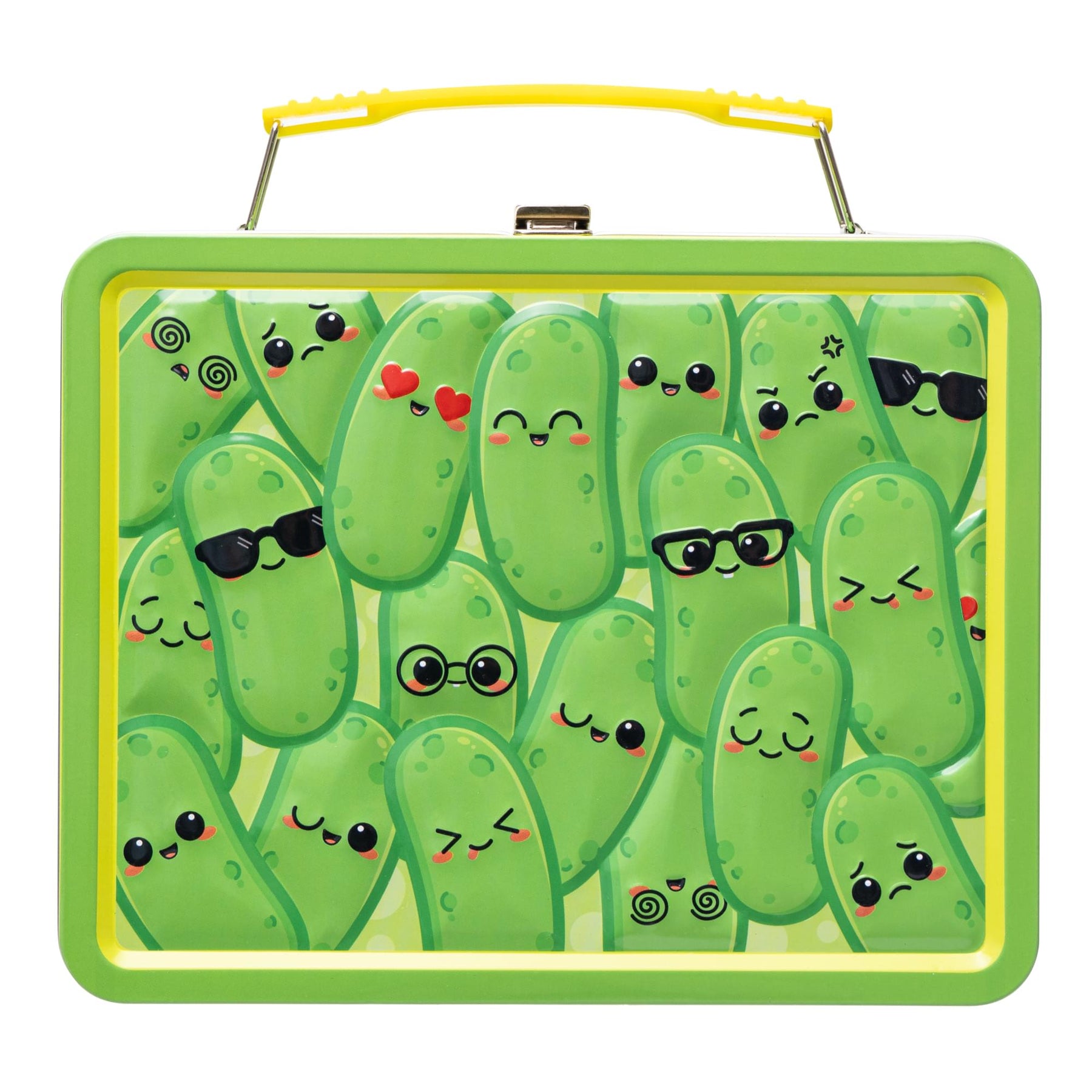 Pickles Embossed Retro Metal Lunchbox | 9 x 7 x 4 Inches