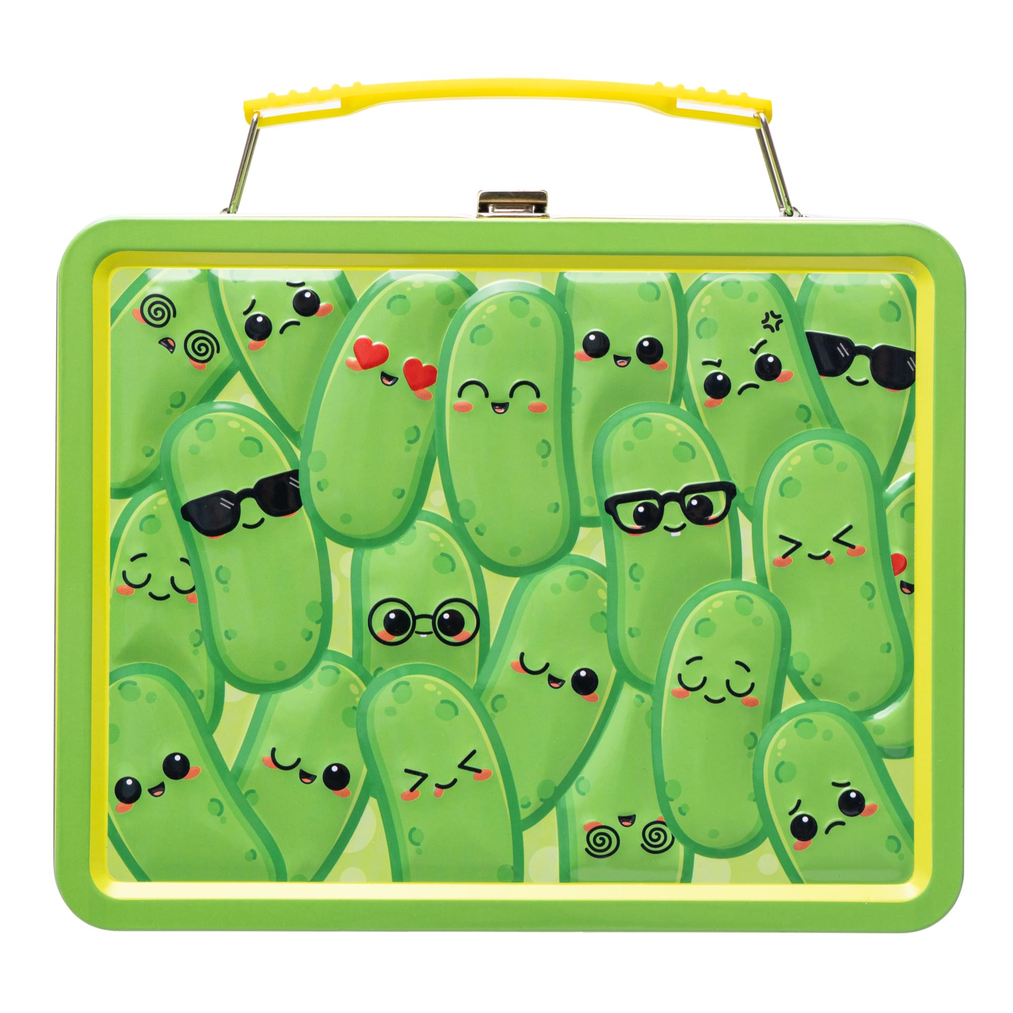 Pickles Embossed Retro Metal Lunchbox | 9 x 7 x 4 Inches