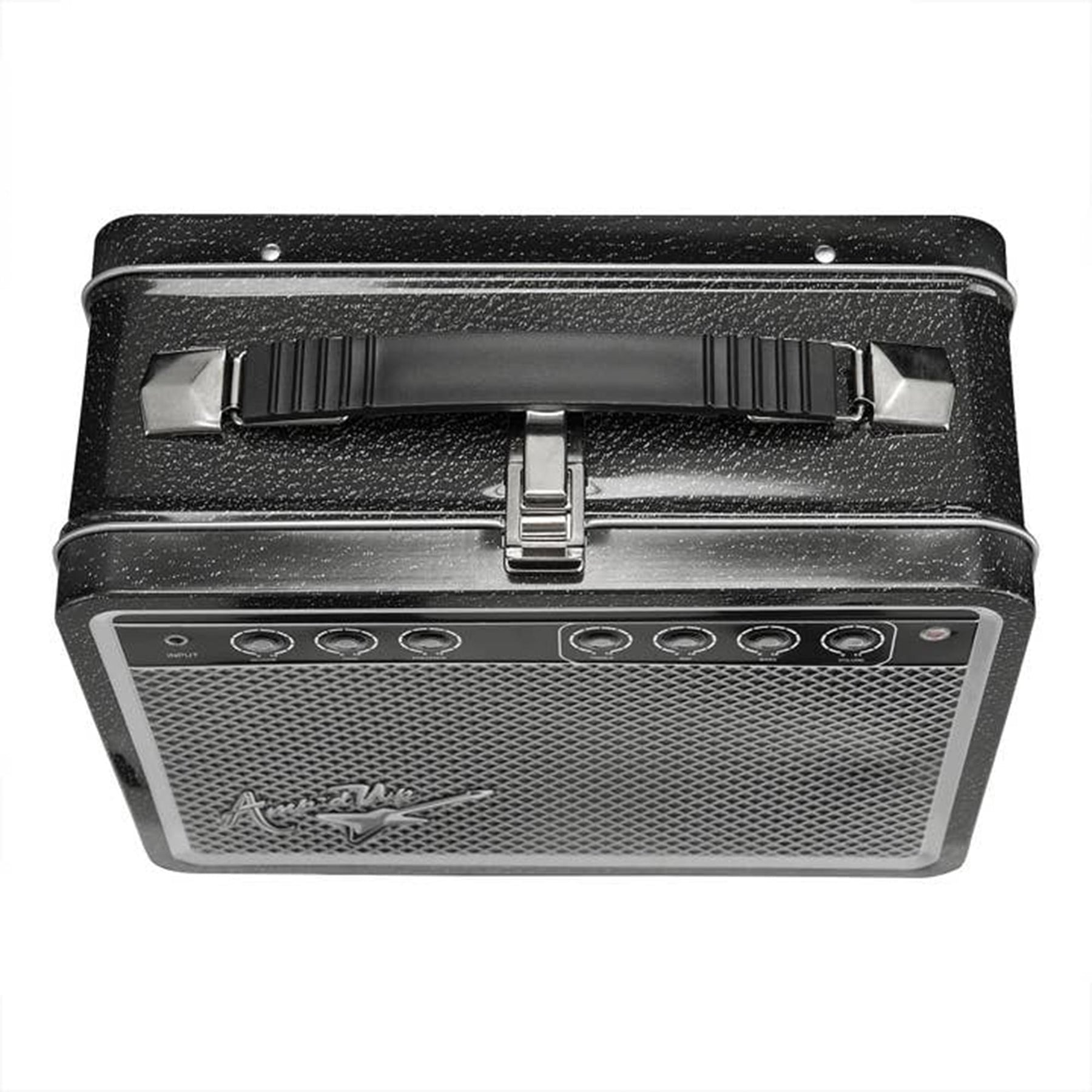 Amp'd Up Retro Guitar Amp-Styled Tin Tote | 8 x 6 Inches
