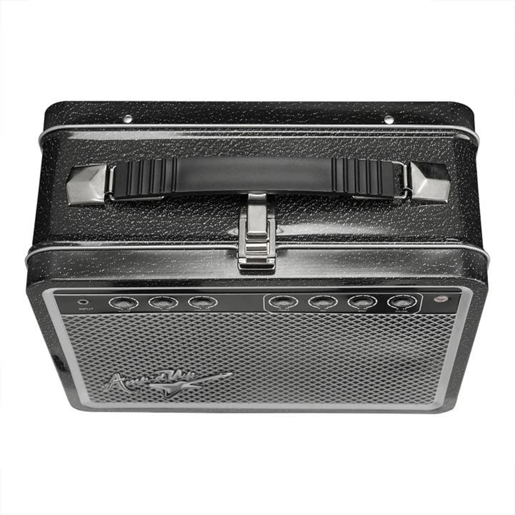 Amp'd Up Retro Guitar Amp-Styled Tin Tote | 8 x 6 Inches