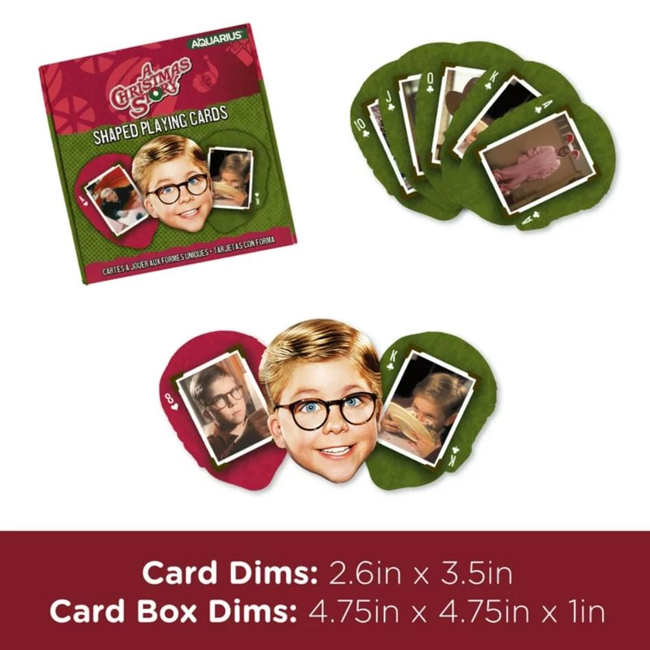 A Christmas Story Shaped Playing Cards