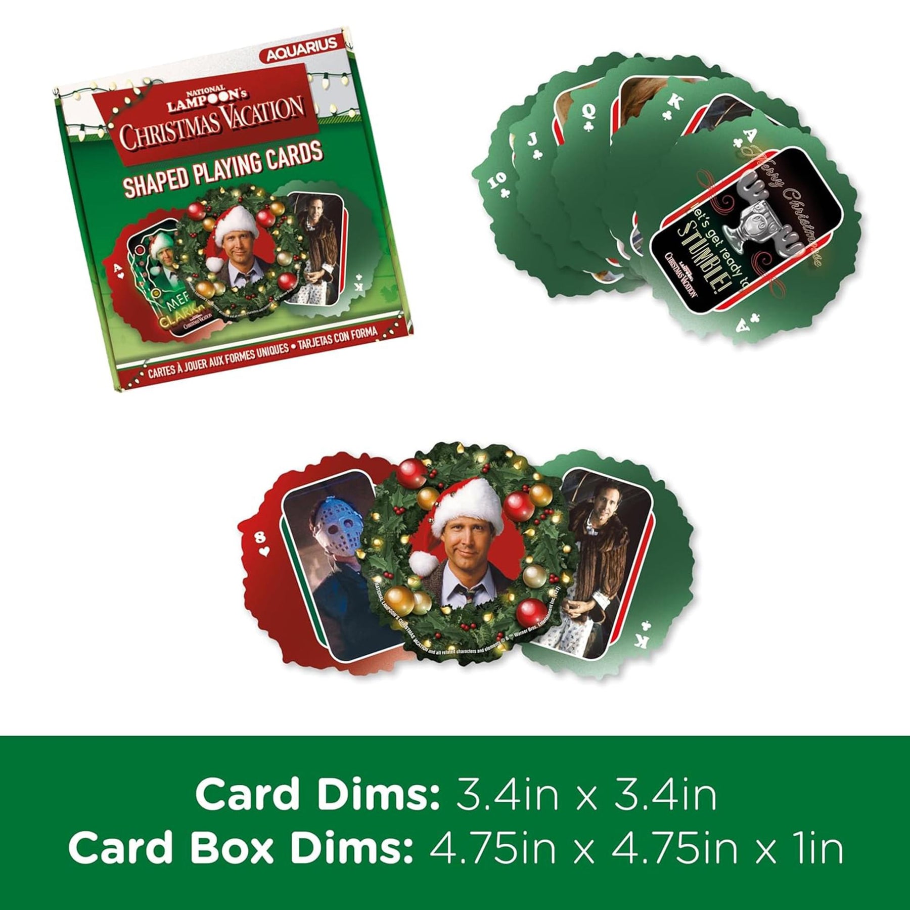 Christmas Vacation Shaped Playing Cards