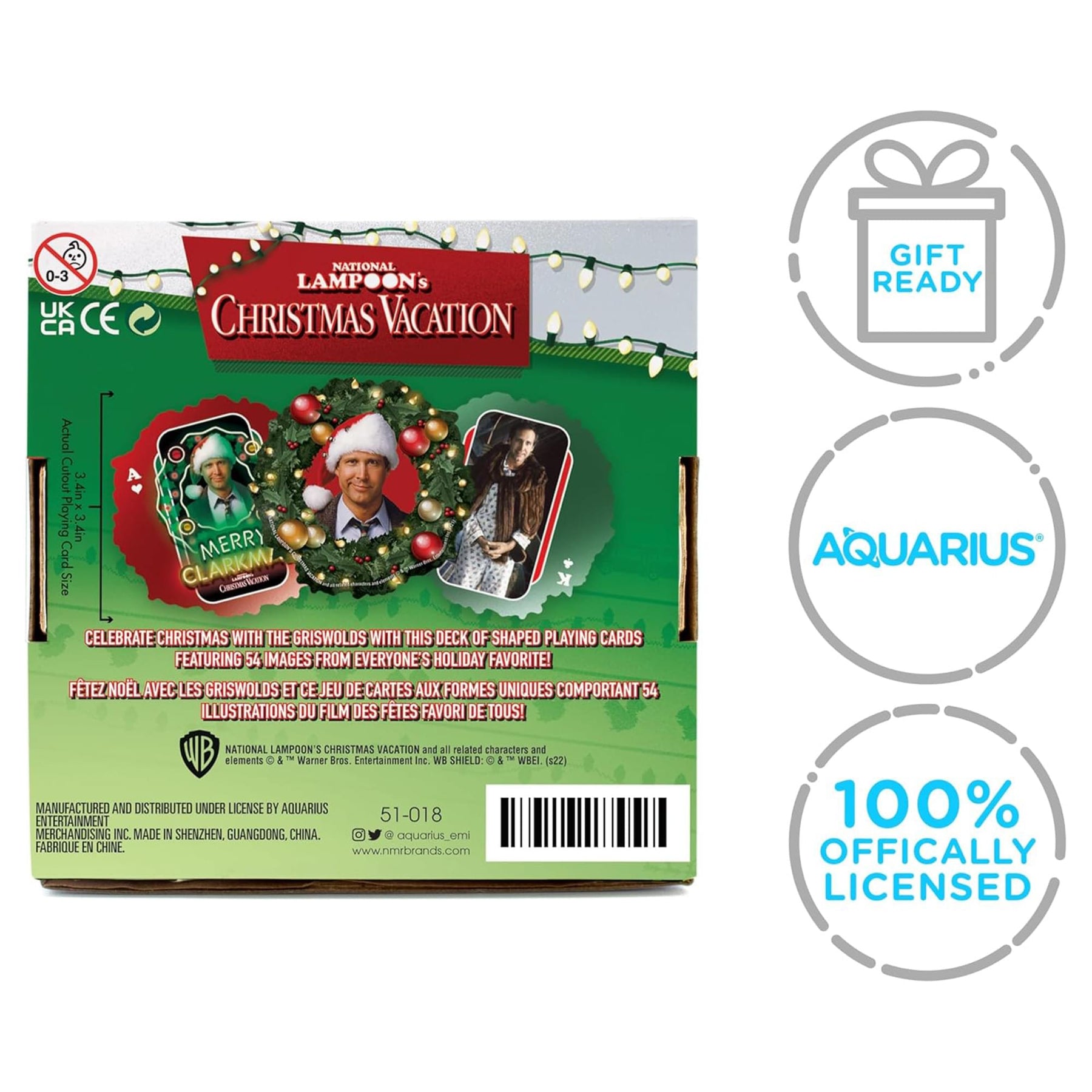 Christmas Vacation Shaped Playing Cards