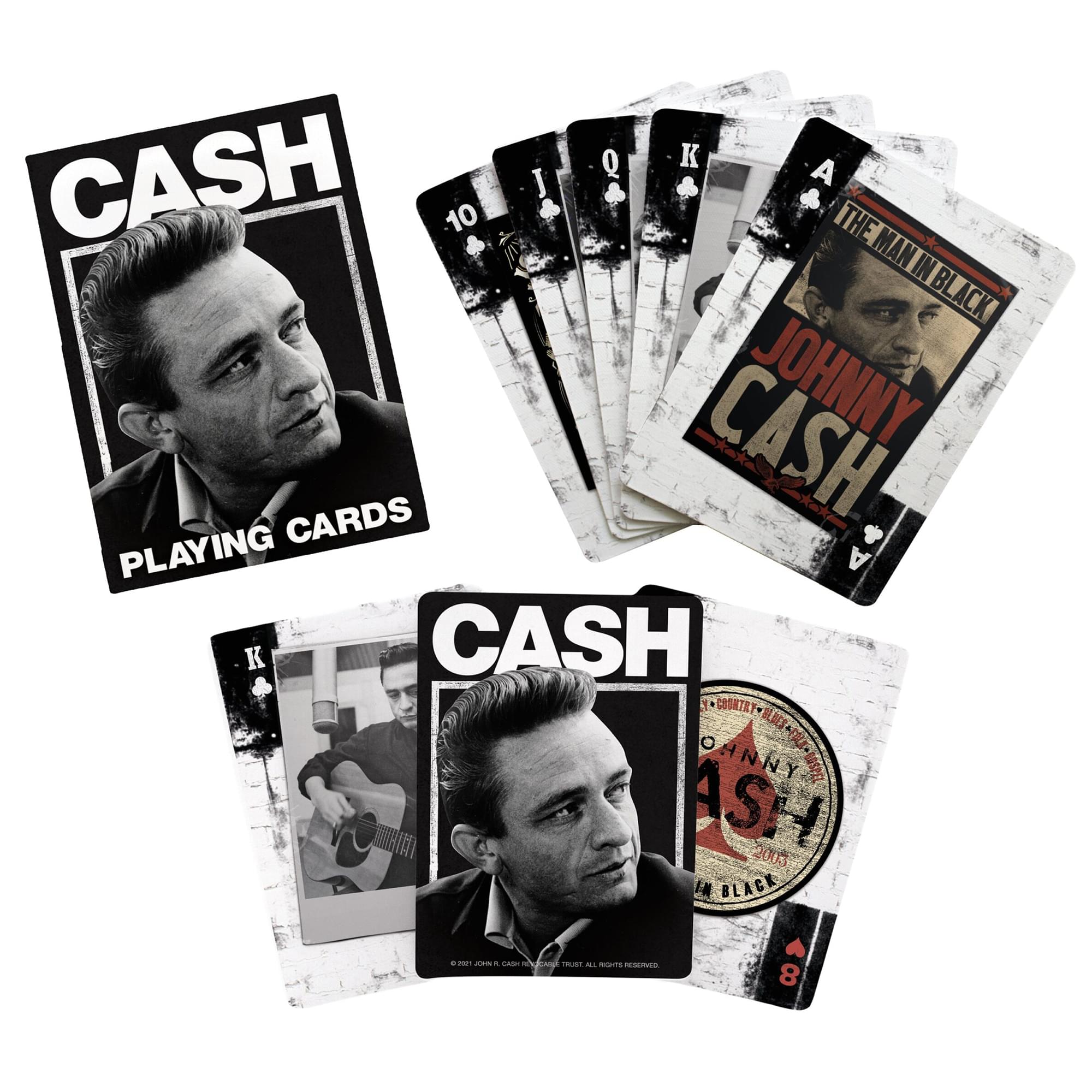 Johnny Cash Playing Cards