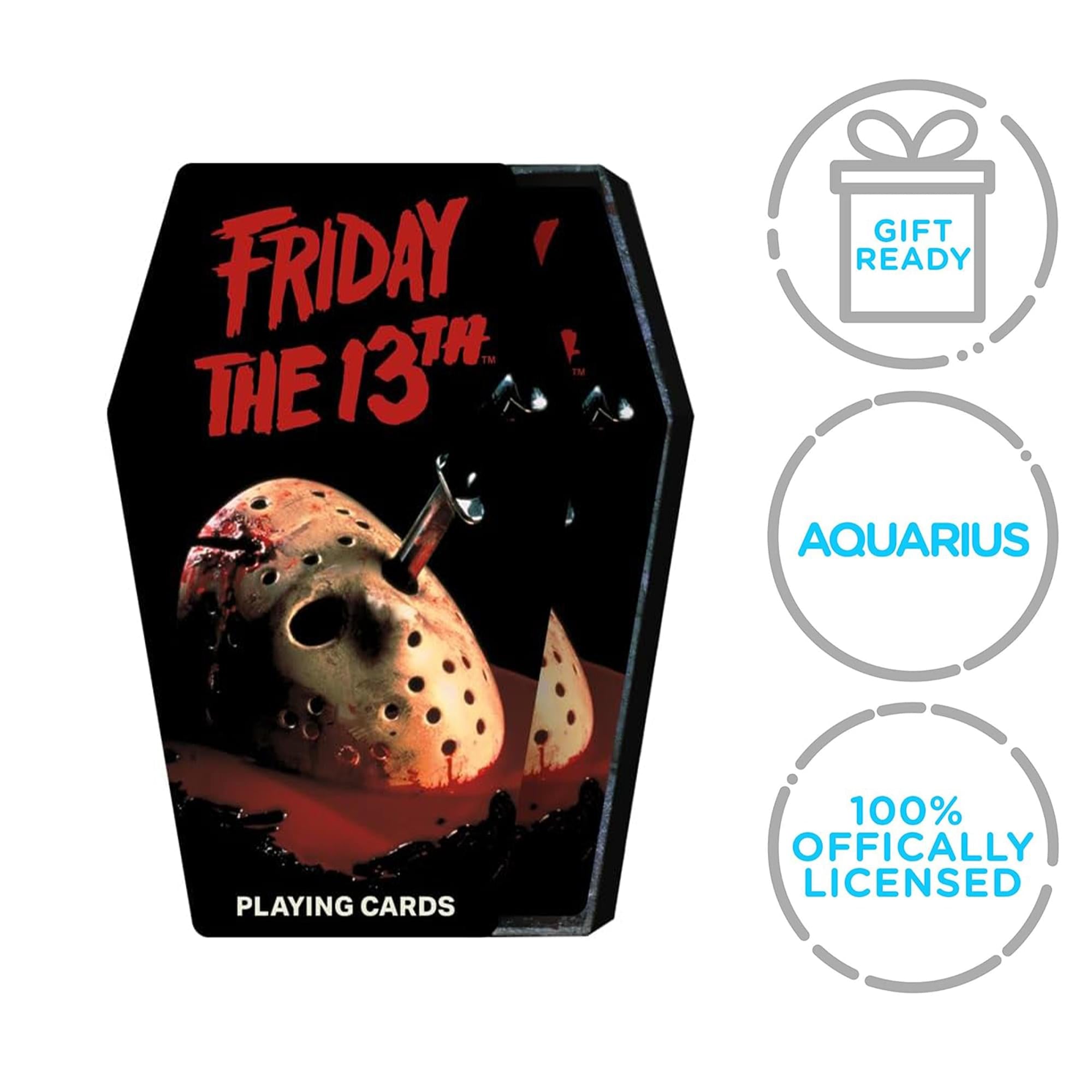 Friday the 13th Premium Coffin Shaped Playing Cards