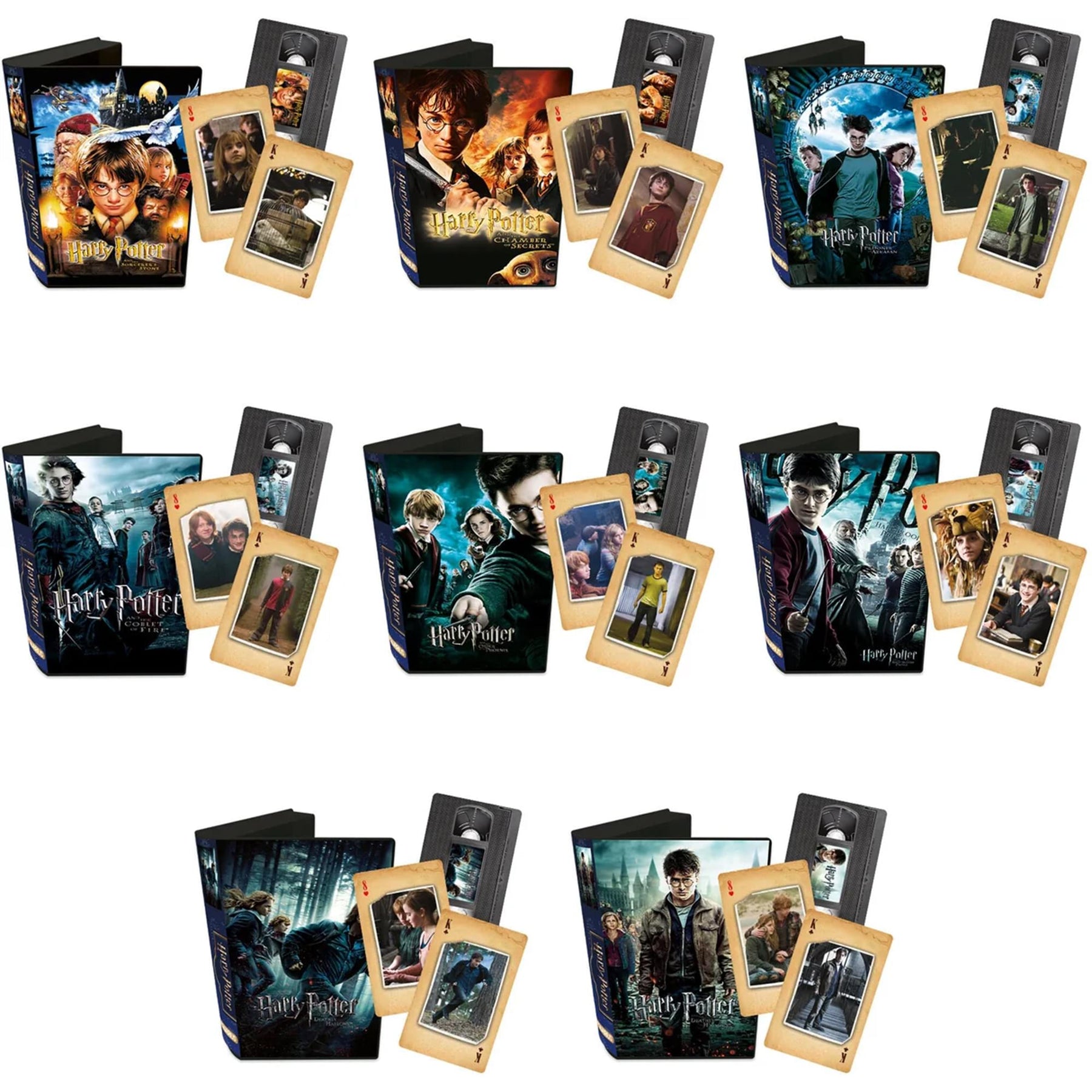 Harry Potter Movies VHS-Style Playing Card Set Of 8