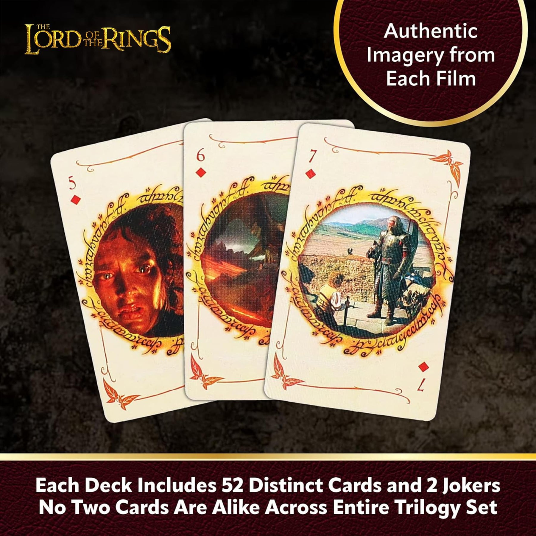 The Lord of the Rings 25th Anniversary Premium Playing Cards | Set Of 3 Decks