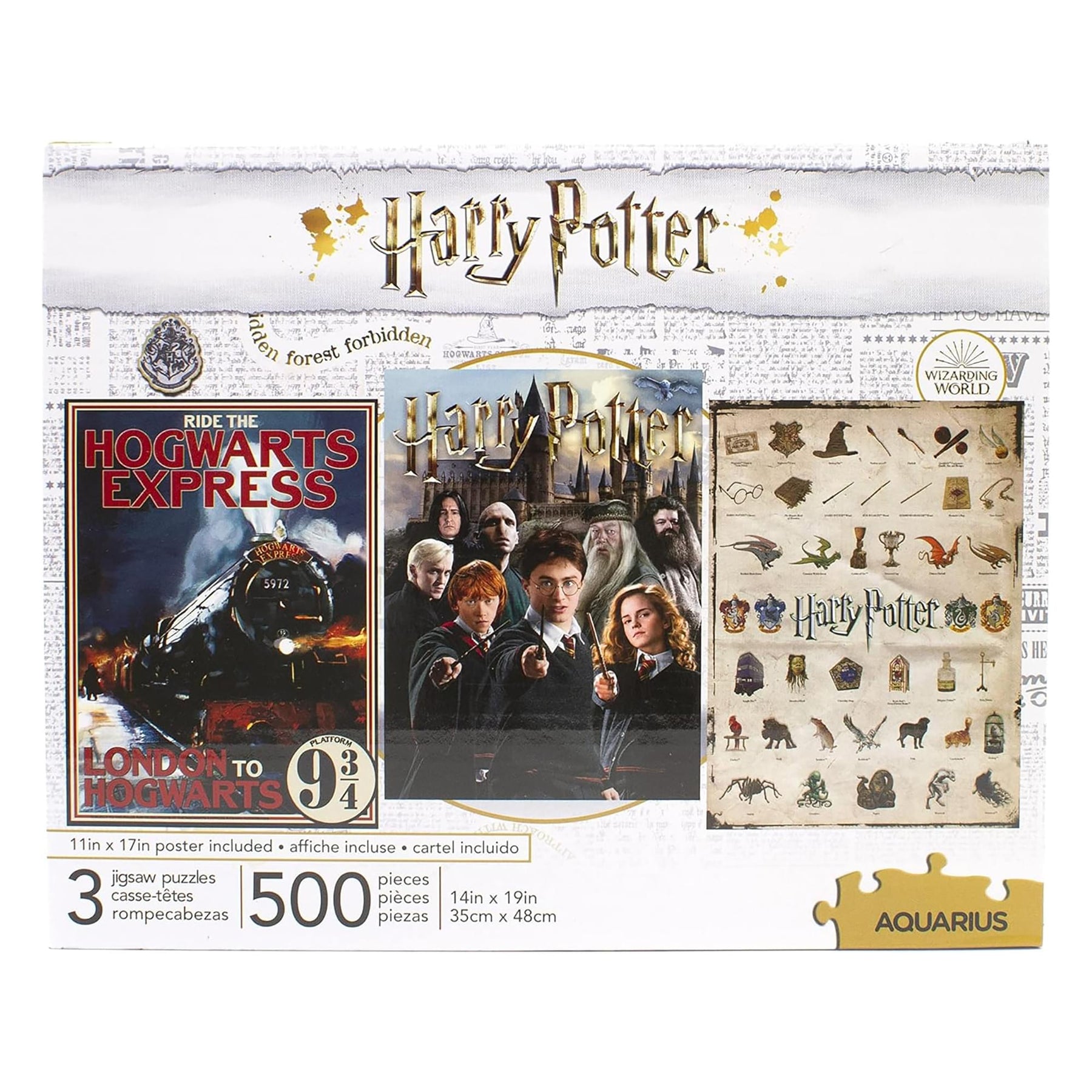 Harry Potter, 3D Puzzle - Hogwarts - 500 Pieces