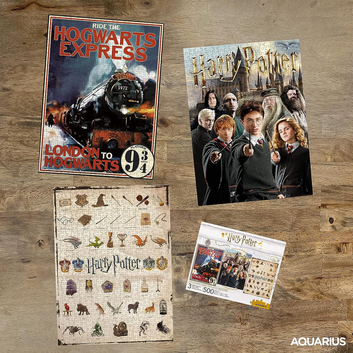 Harry Potter 500 Piece Jigsaw Puzzle | Set of 3