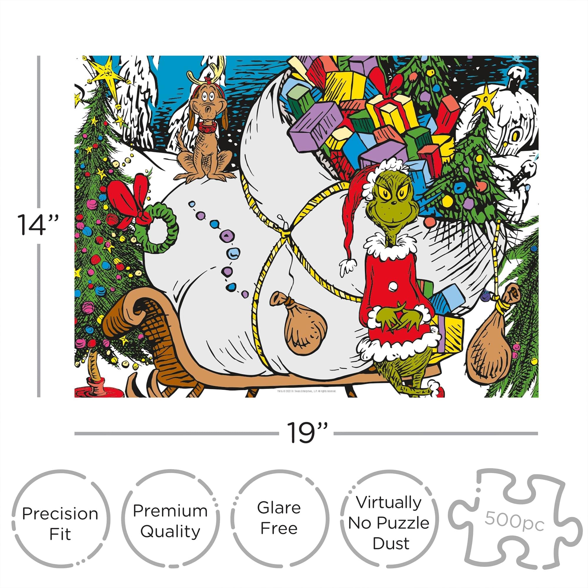 Dr. Seuss Grinch Christmas 500 Piece Jigsaw Puzzle