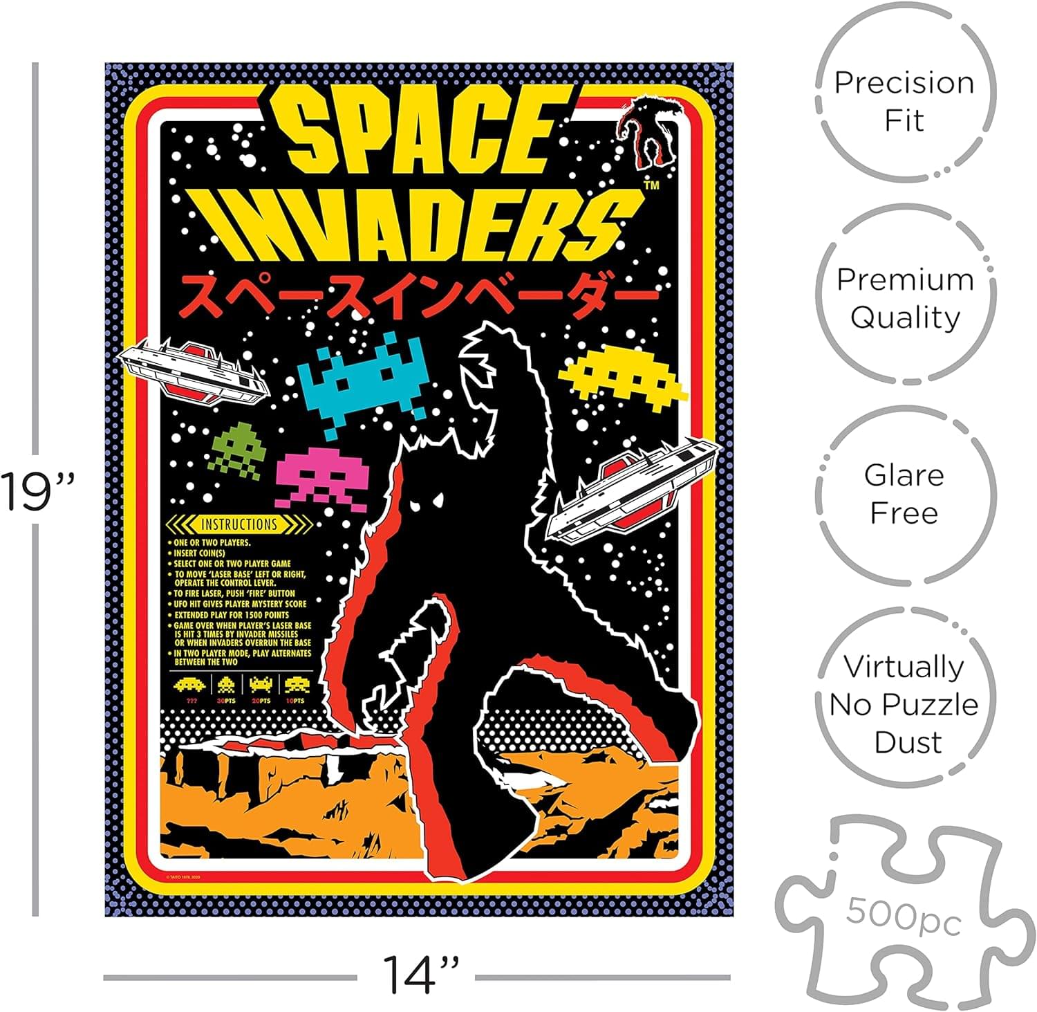 Space Invaders 500 Piece Jigsaw Puzzle