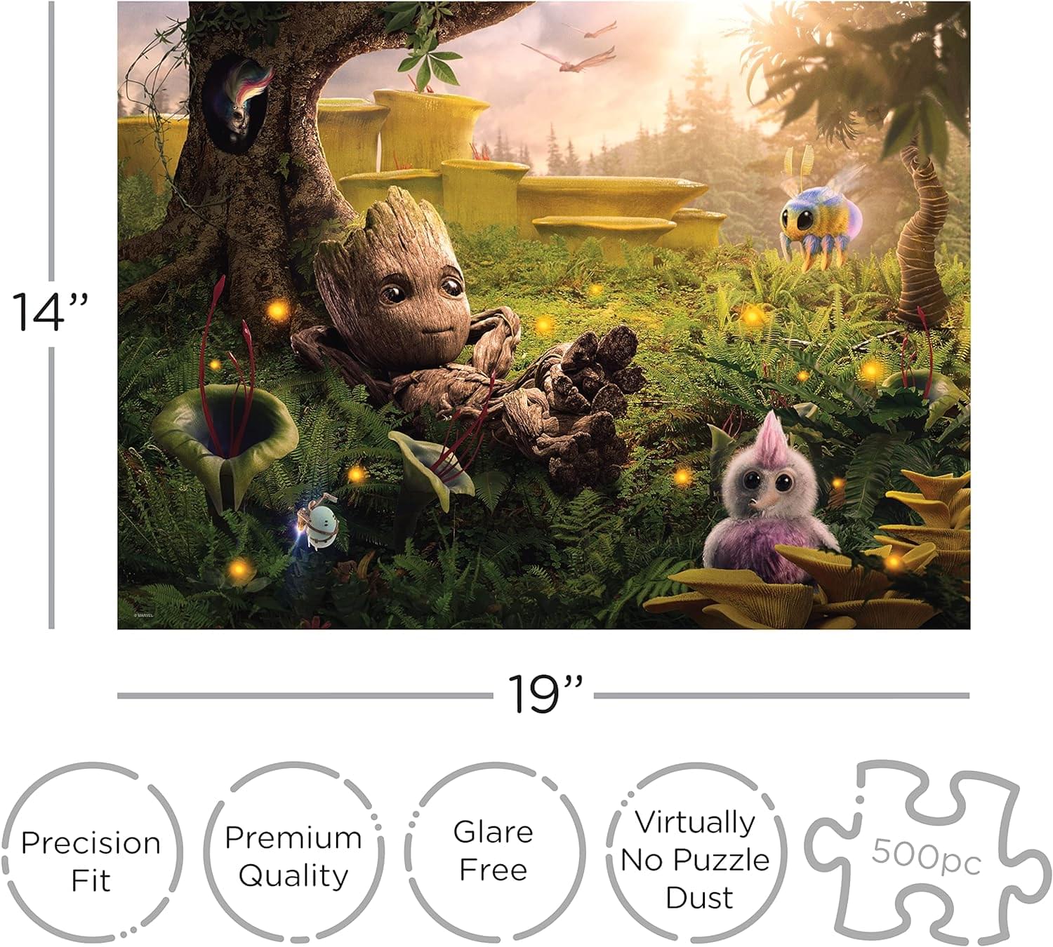 Marvel Guardians of the Galaxy Baby Groot 500 Piece Jigsaw Puzzle