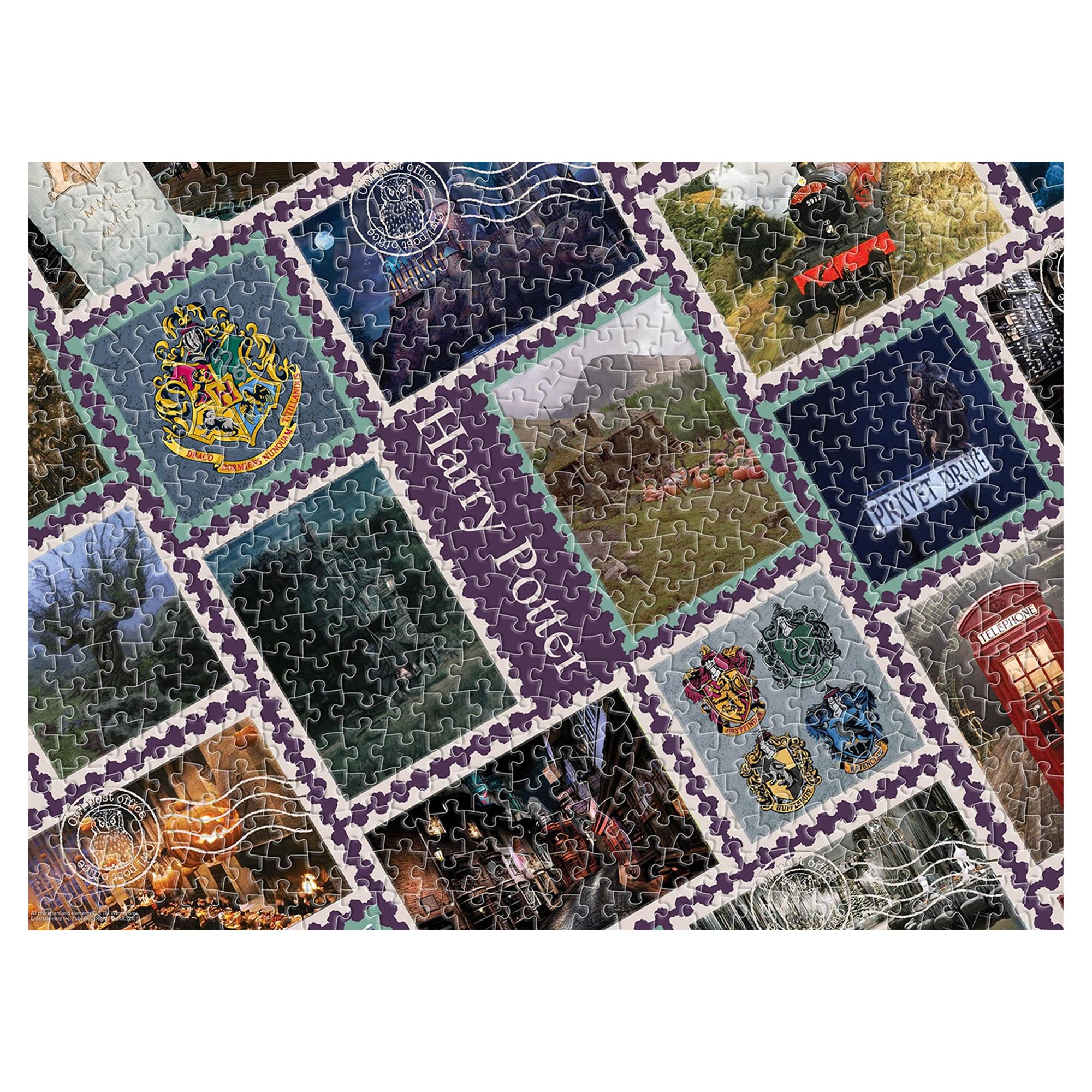 Harry Potter Travel Stamps 500 Piece Jigsaw Puzzle (Vertical Box)