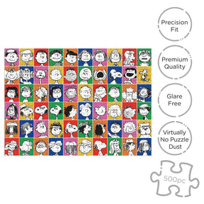 Peanuts Portraits 500 Piece Jigsaw Puzzle (Vertical Box)
