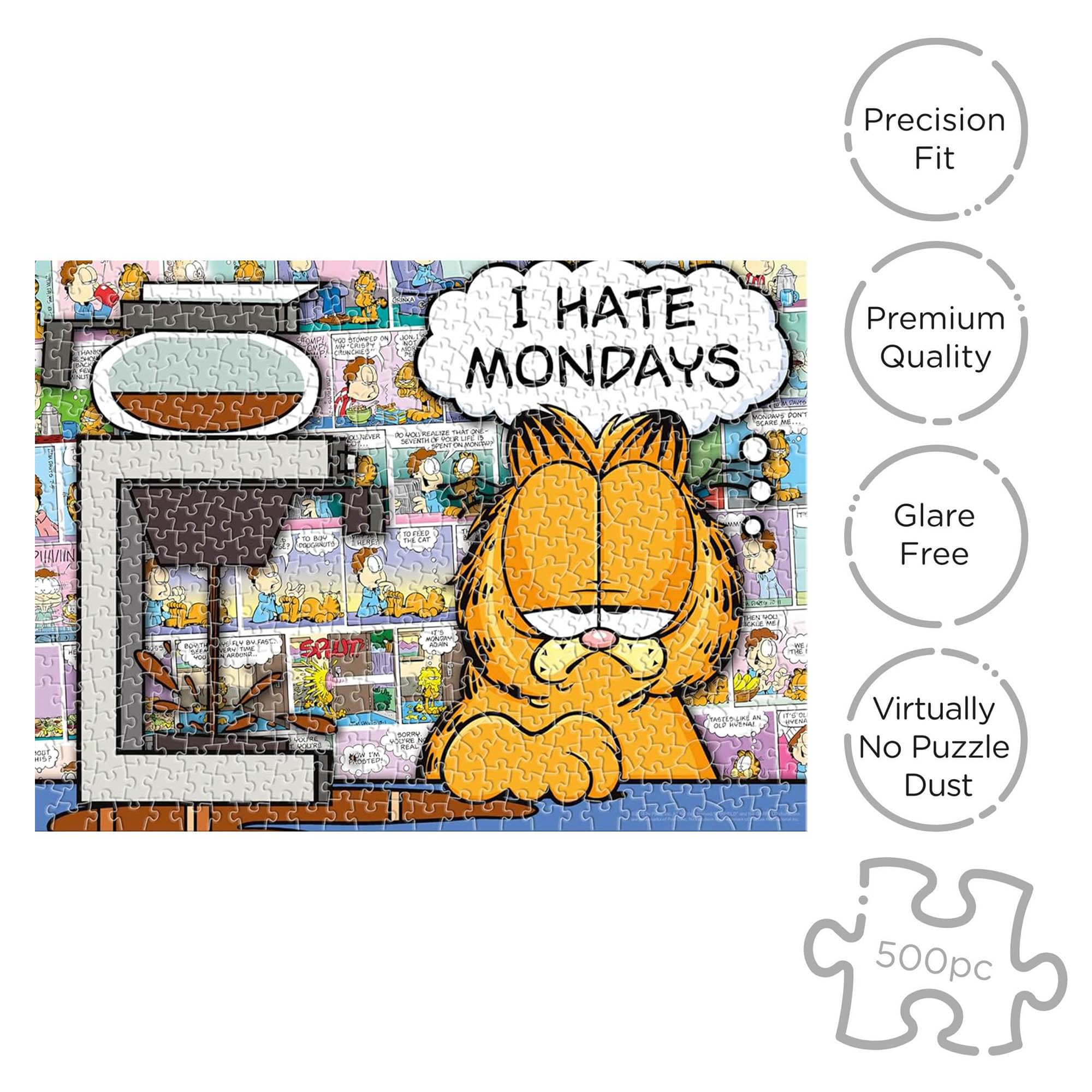 Garfield "I Hate Mondays" 500 Piece Jigsaw Puzzle (Vertical Box)