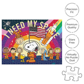 Peanuts Snoopy in Space 500 Piece Jigsaw Puzzle (Vertical Box)