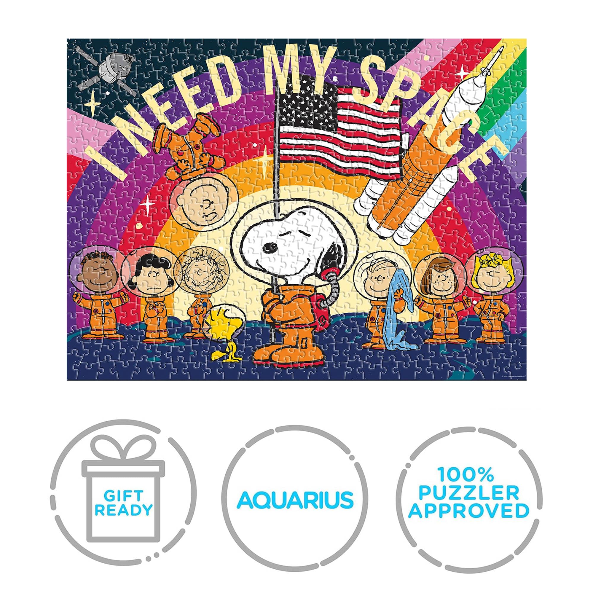 Peanuts Snoopy in Space 500 Piece Jigsaw Puzzle (Vertical Box)