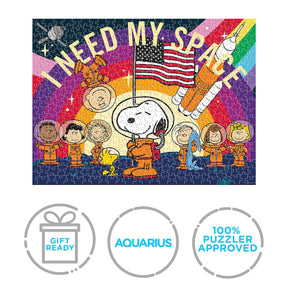 Peanuts Snoopy in Space 500 Piece Jigsaw Puzzle (Vertical Box)