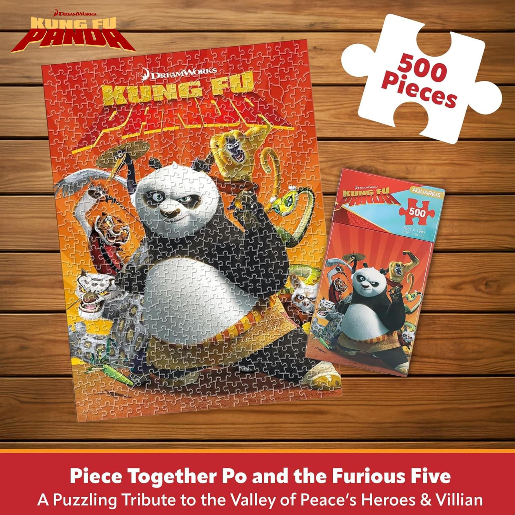 Kung Fu Panda 500-Piece Jigsaw Puzzle (Vertical Box)