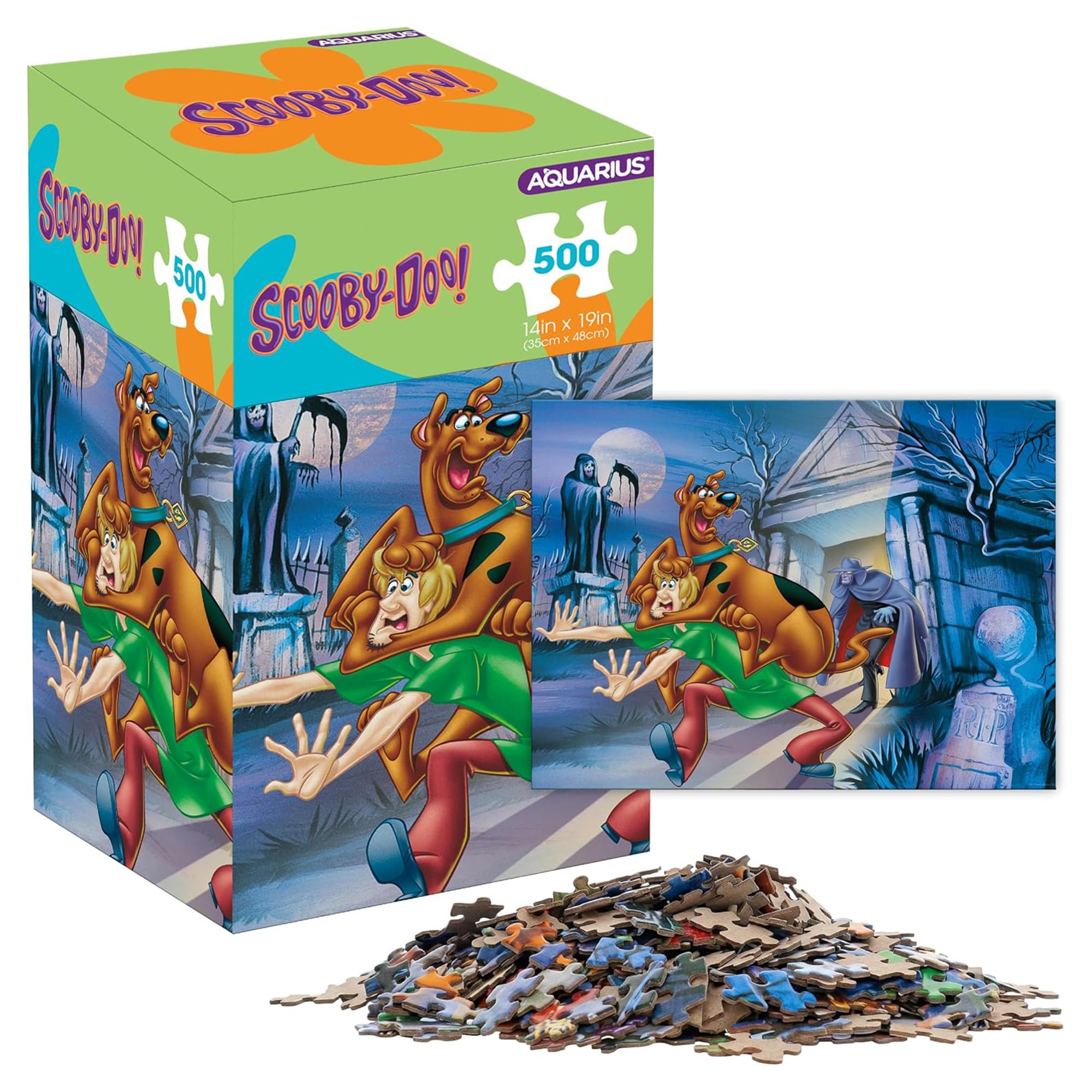 Scooby-Doo Scooby and Shaggy 500-Piece Jigsaw Puzzle | Vertical Box