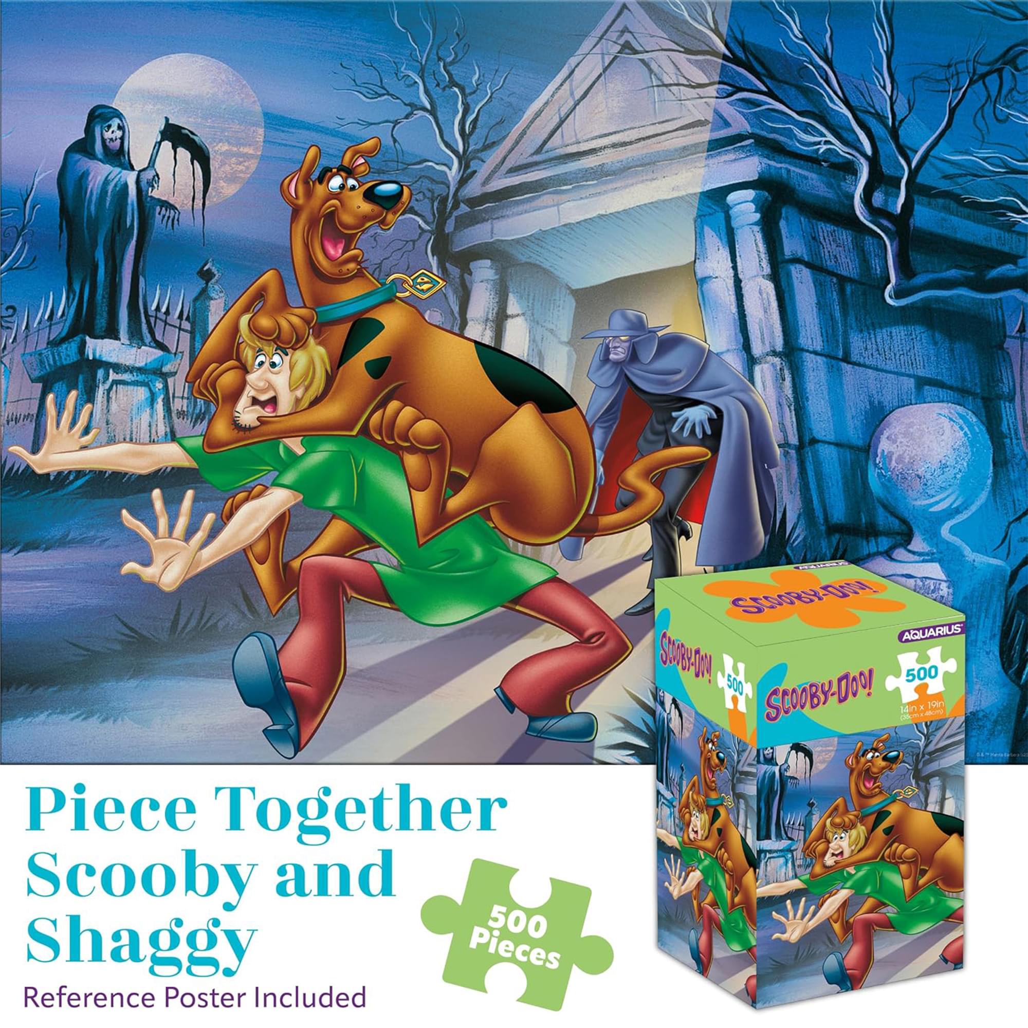 Scooby-Doo Scooby and Shaggy 500-Piece Jigsaw Puzzle | Vertical Box