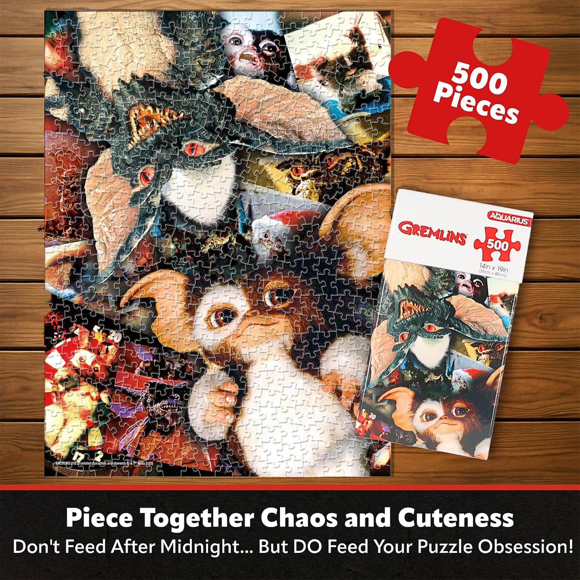 Gremlins Gizmo and Stripe 500-Piece Jigsaw Puzzle | Vertical Box