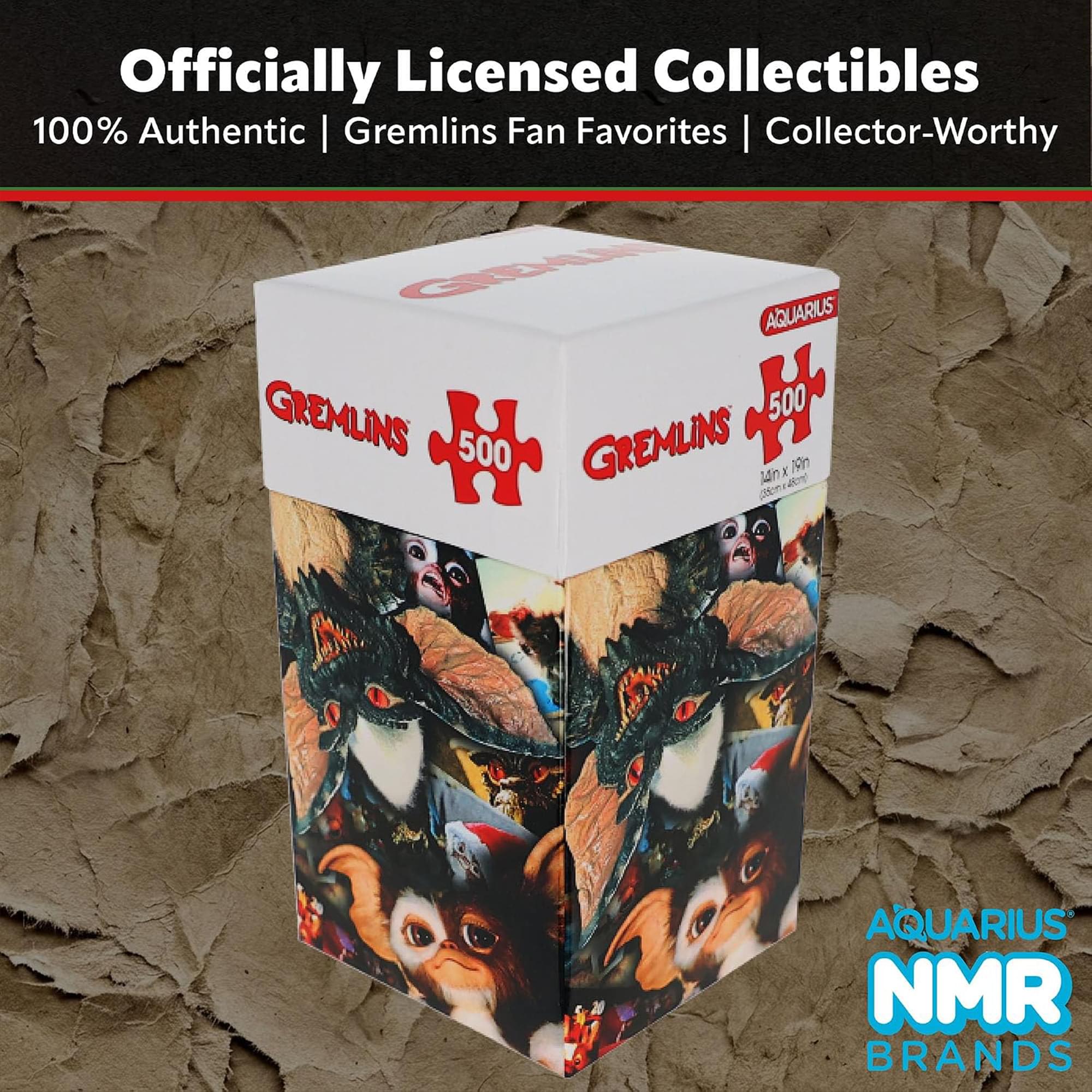 Gremlins Gizmo and Stripe 500-Piece Jigsaw Puzzle | Vertical Box