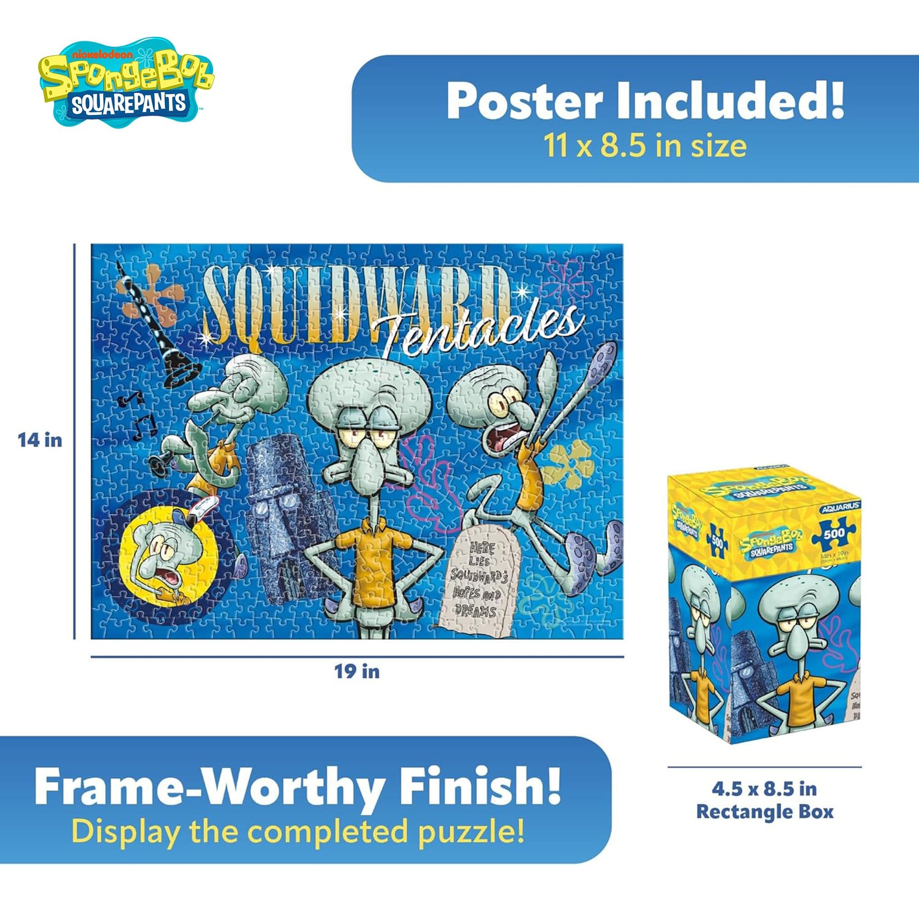 SpongeBob SquarePants Squidward 500-Piece Jigsaw Puzzle (Vertical Box)