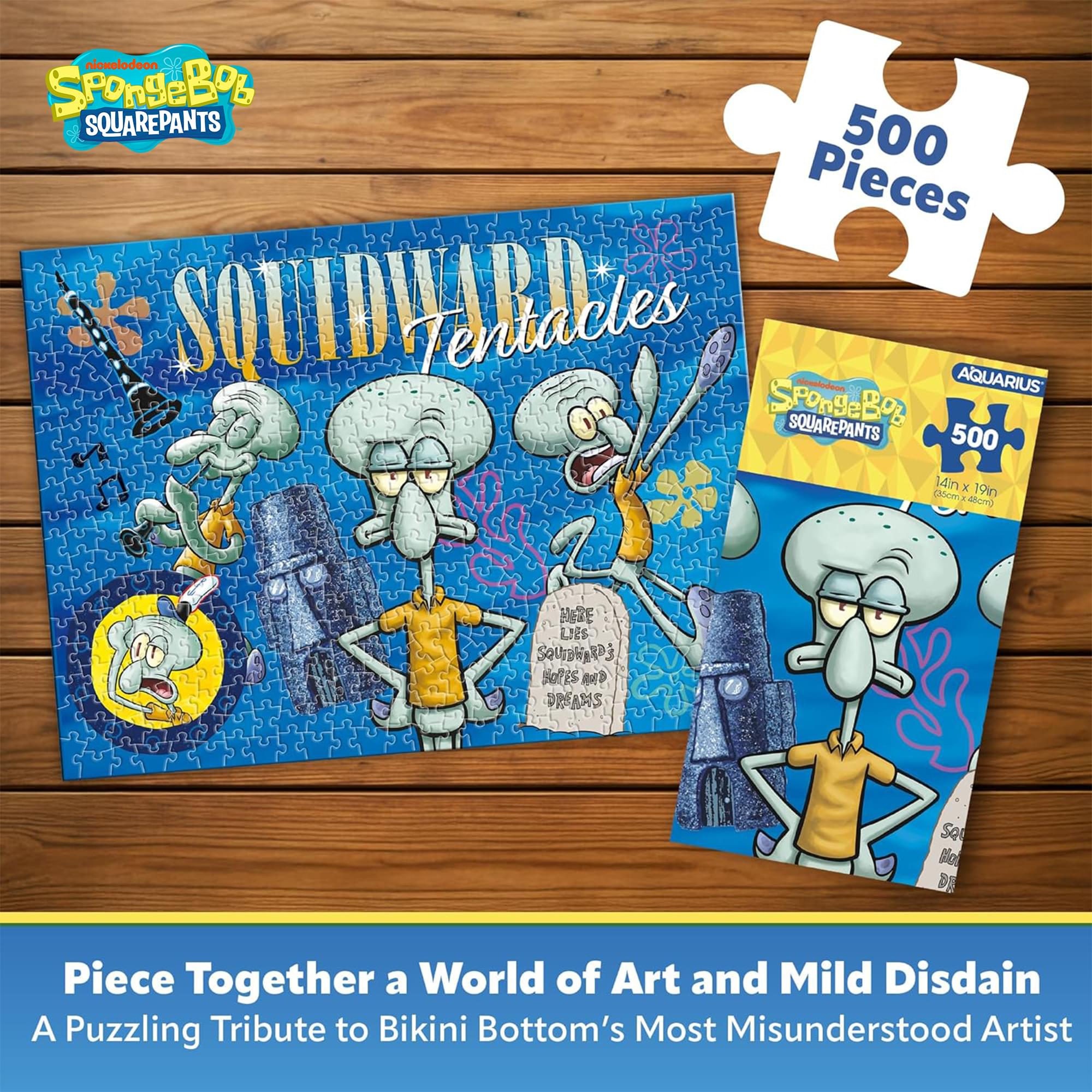 SpongeBob SquarePants Squidward 500-Piece Jigsaw Puzzle (Vertical Box)