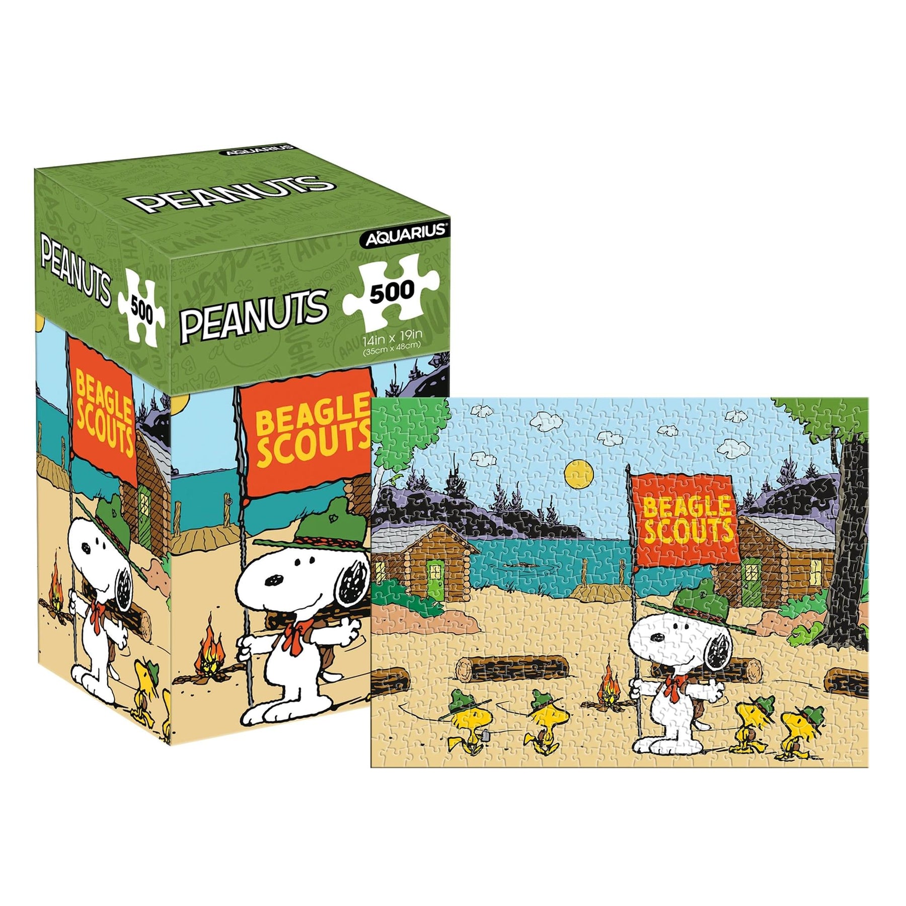 Peanuts Beagle Scouts 500-Piece Jigsaw Puzzle (Vertical Box)