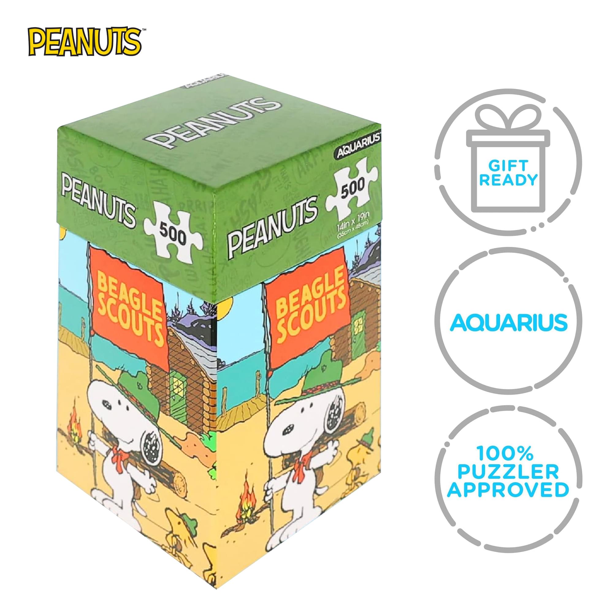 Peanuts Beagle Scouts 500-Piece Jigsaw Puzzle (Vertical Box)