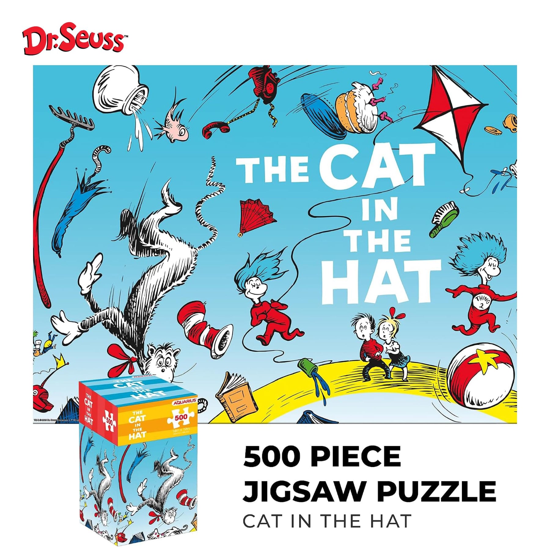 Dr. Seuss The Cat in The Hat 500-Piece Jigsaw Puzzle