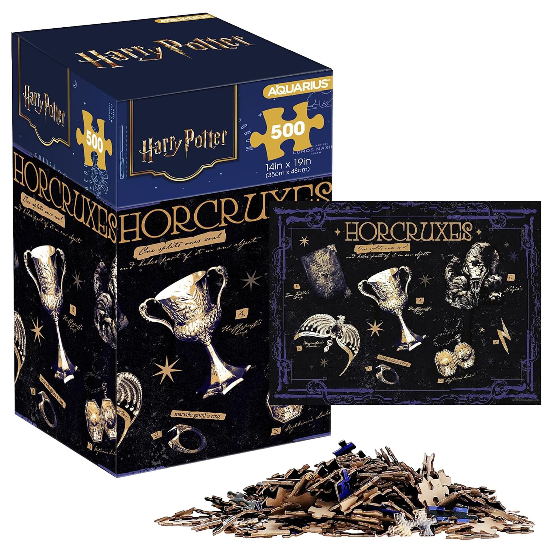 Harry Potter Horcruxes 500-Piece Jigsaw Puzzle | Vertical Box