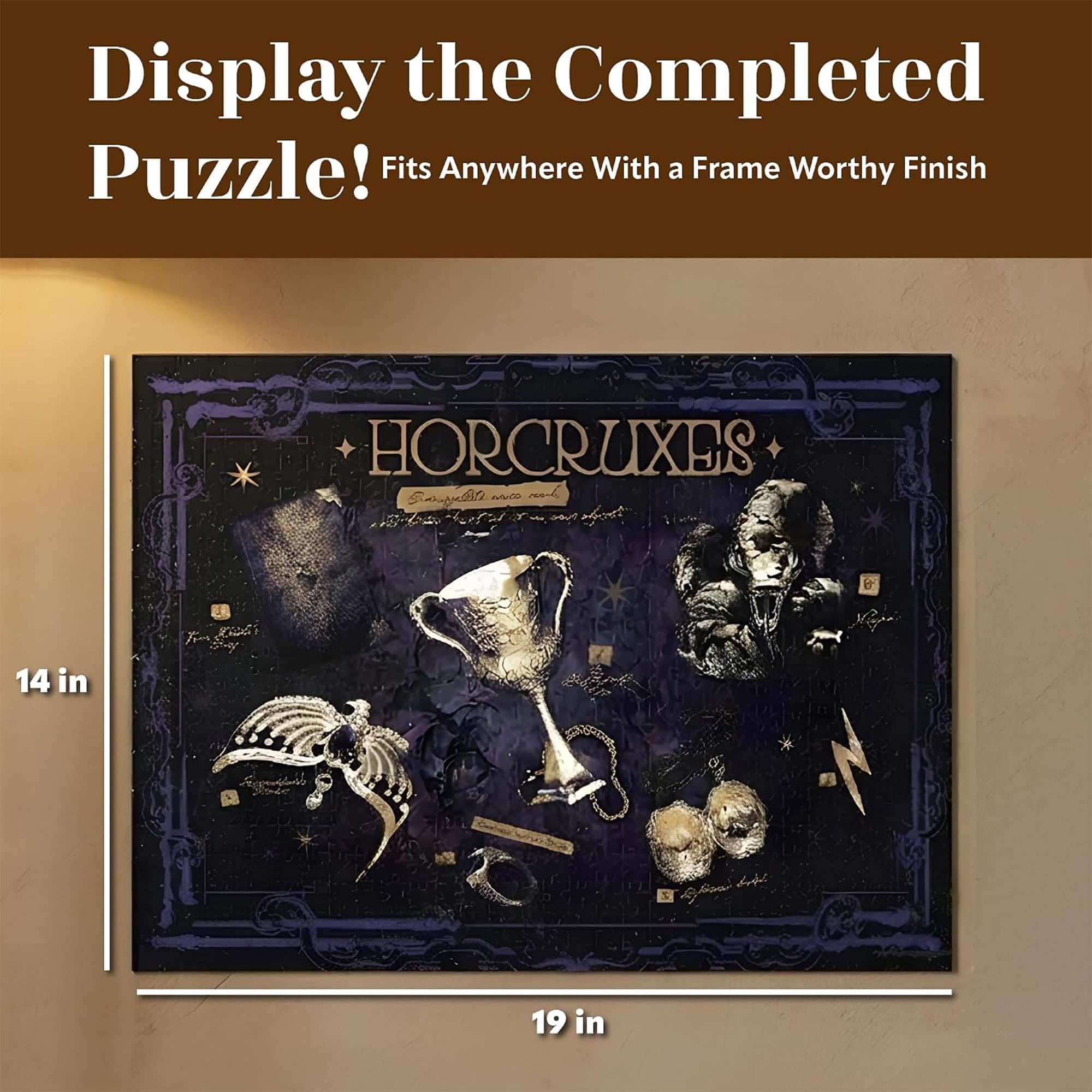 Harry Potter Horcruxes 500-Piece Jigsaw Puzzle | Vertical Box