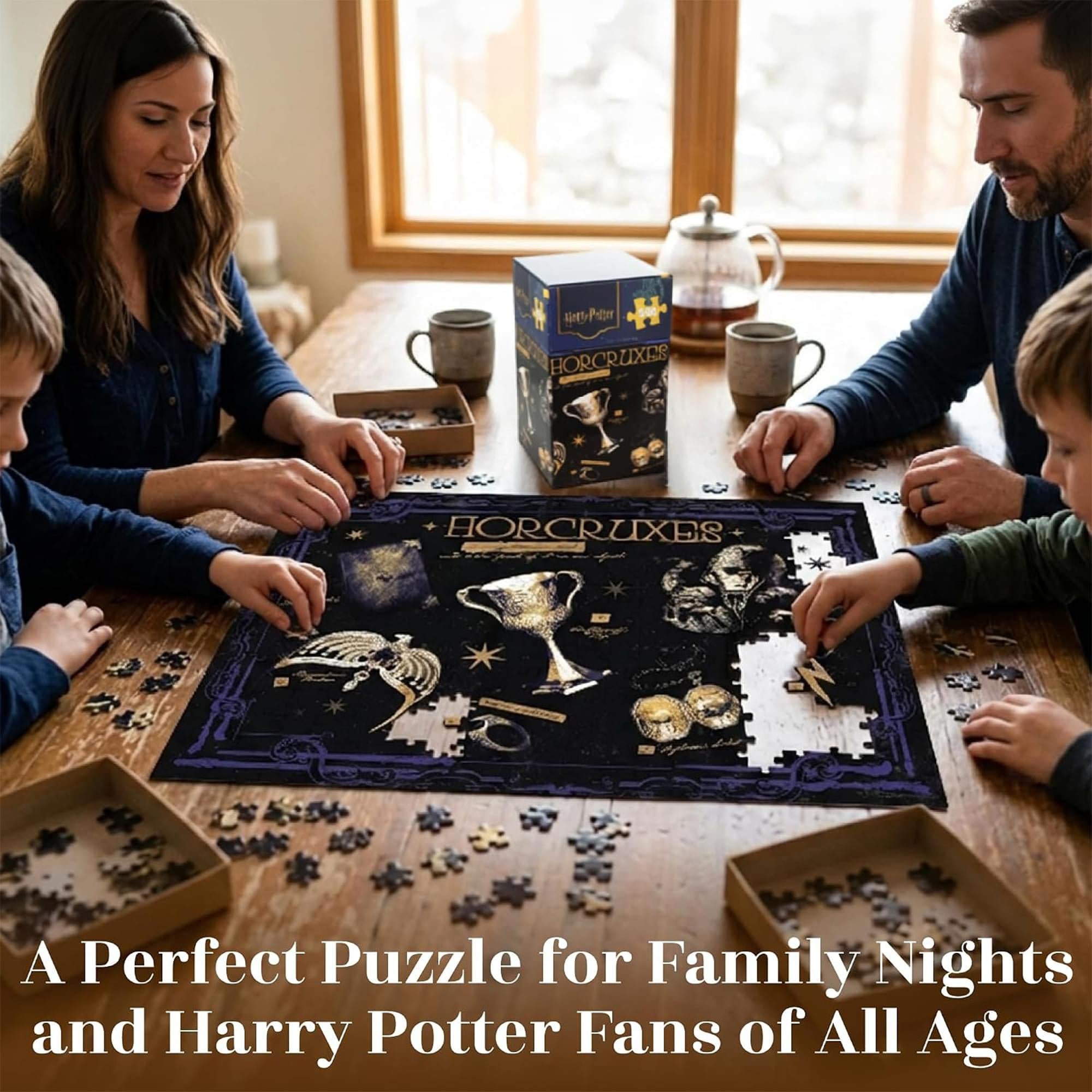 Harry Potter Horcruxes 500-Piece Jigsaw Puzzle | Vertical Box