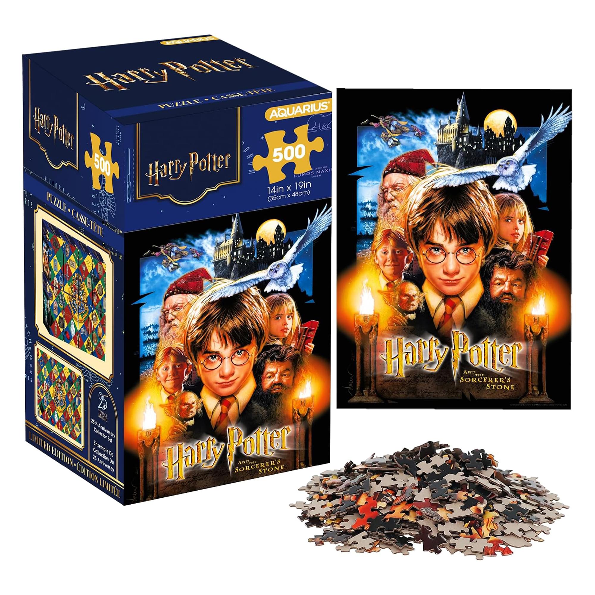 Harry Potter Sorcerer's Stone 500-Piece Jigsaw Puzzle (Vertical Box)