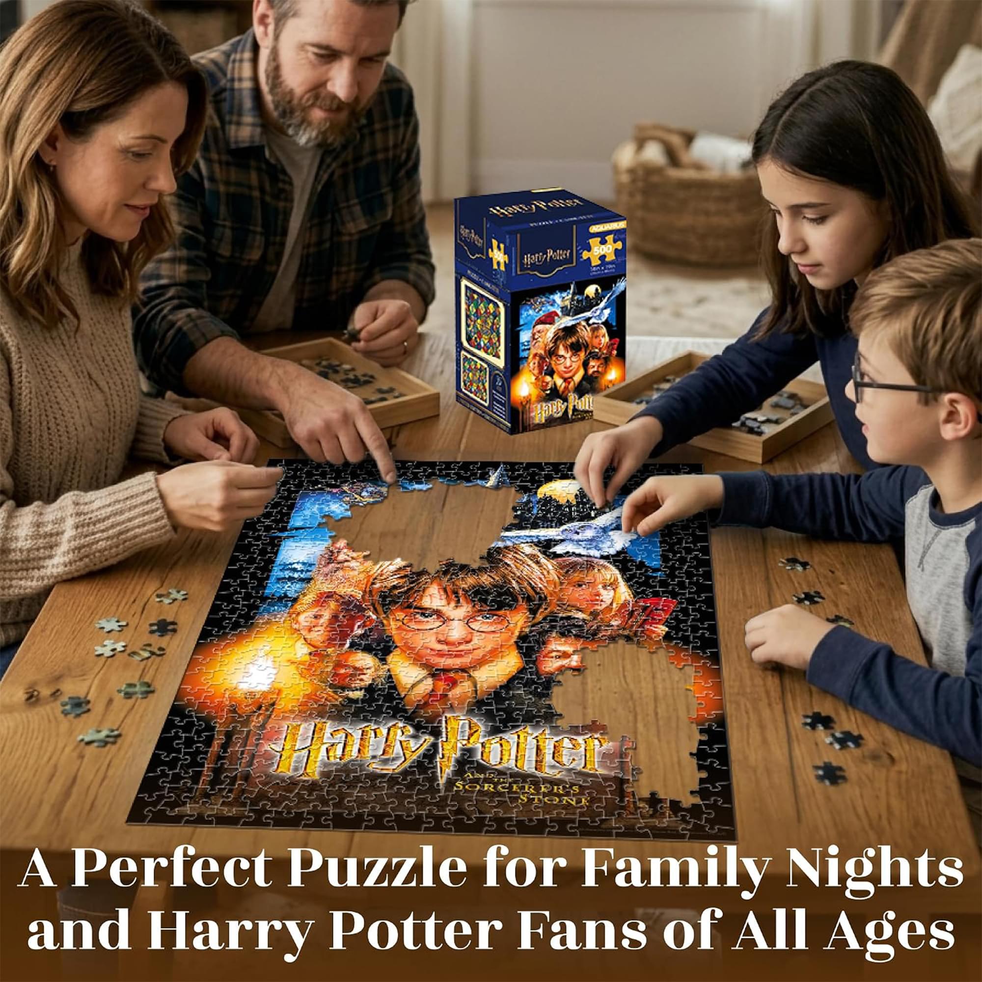 Harry Potter Sorcerer's Stone 500-Piece Jigsaw Puzzle (Vertical Box)