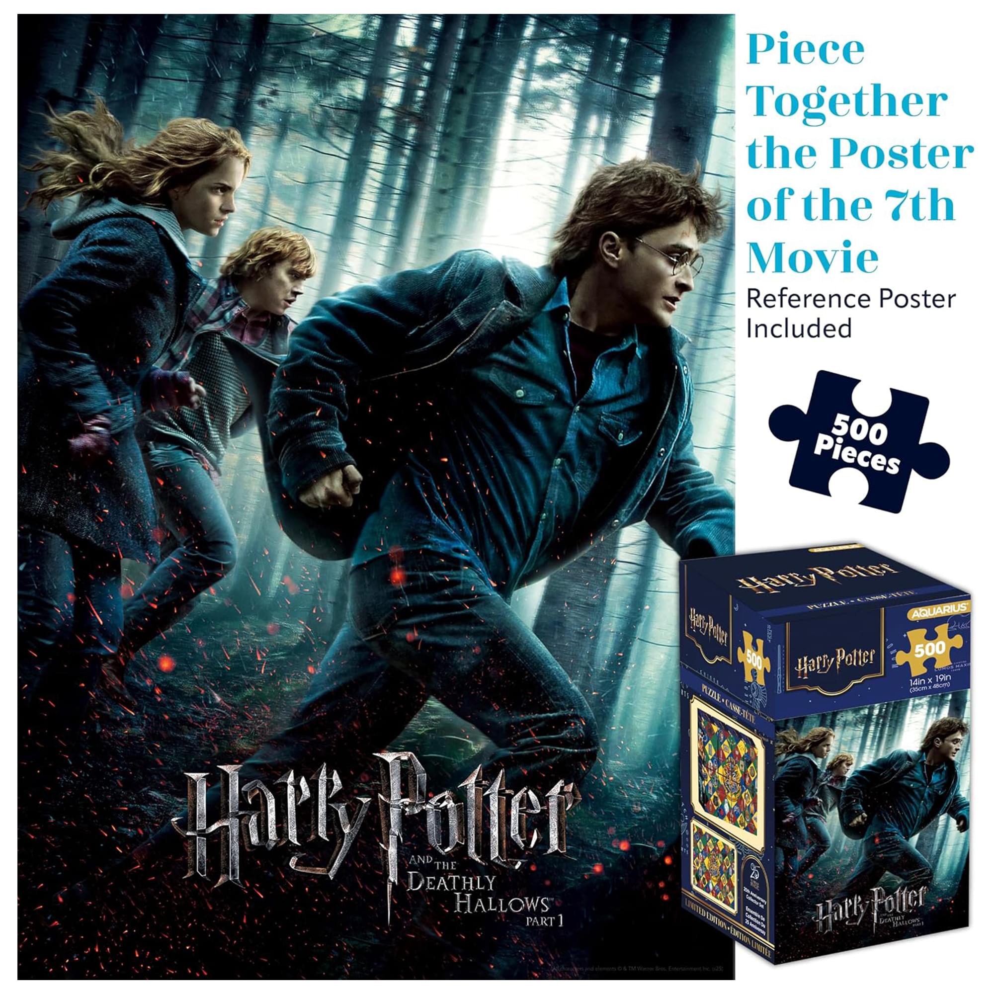 Harry Potter Deathly Hallows Part 1 500-Piece Jigsaw Puzzle (Vertical Box)