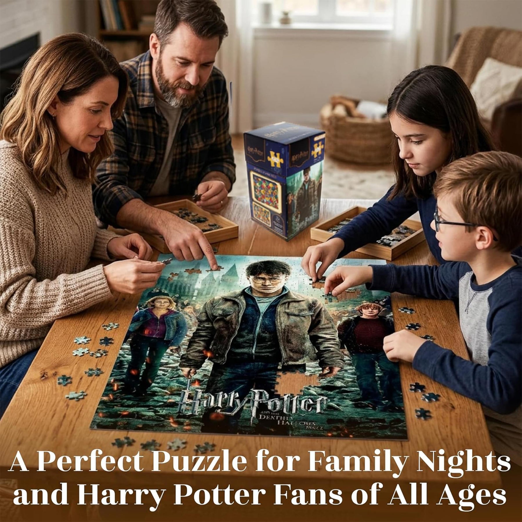 Harry Potter Deathly Hallows Part 2 500-Piece Jigsaw Puzzle | Vertical Box