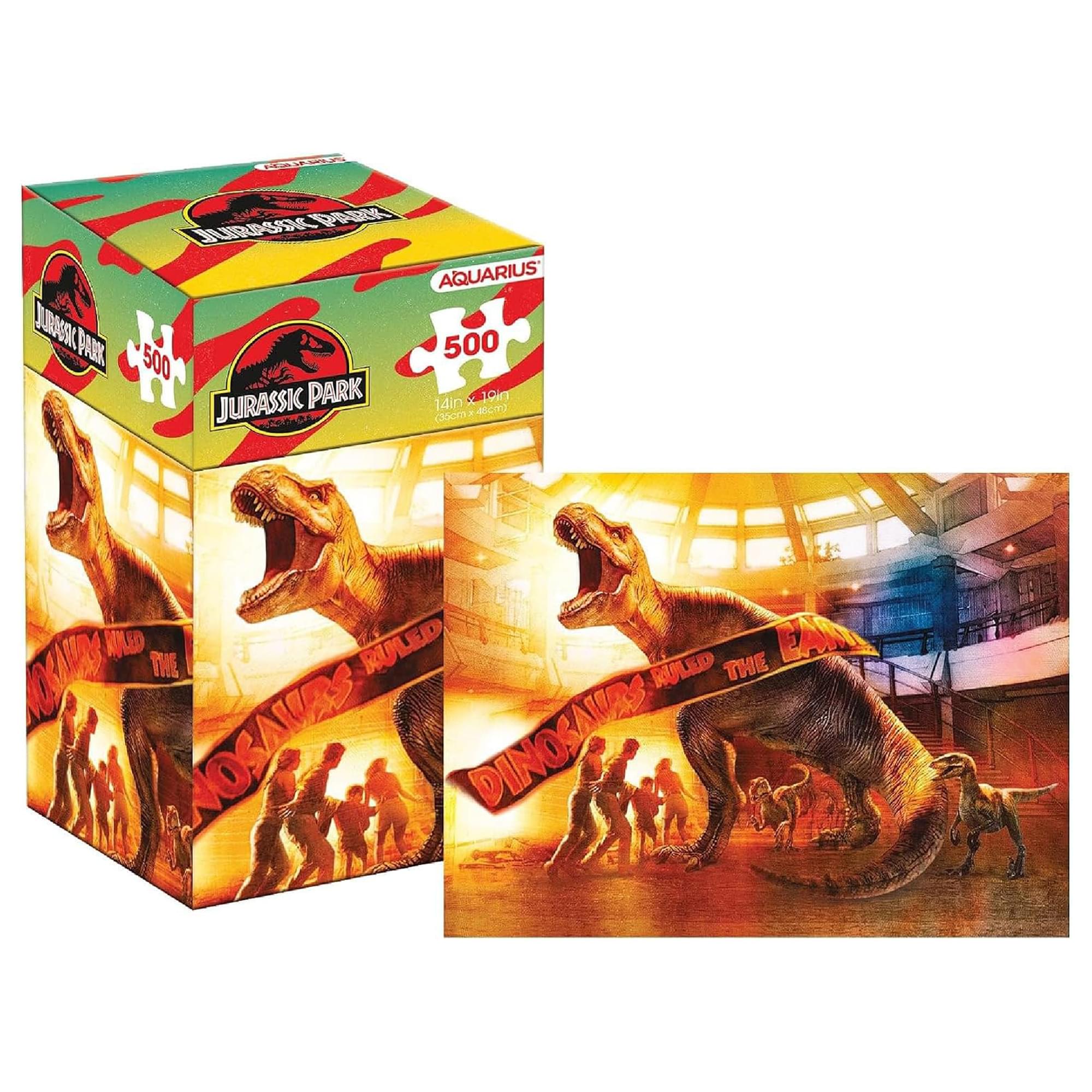 Jurassic Park "Dinosaurs Ruled the Earth" 500-Piece Jigsaw Puzzle | Vertical Box