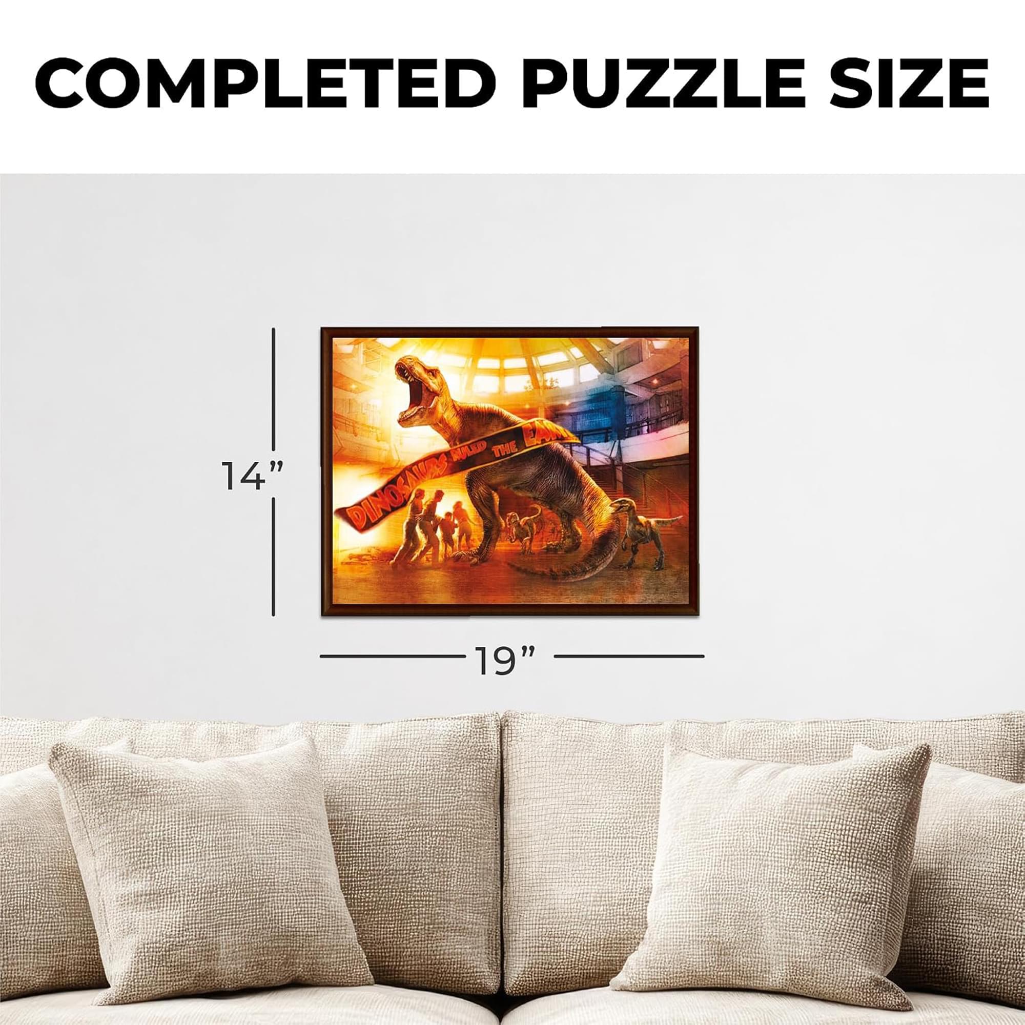 Jurassic Park "Dinosaurs Ruled the Earth" 500-Piece Jigsaw Puzzle | Vertical Box