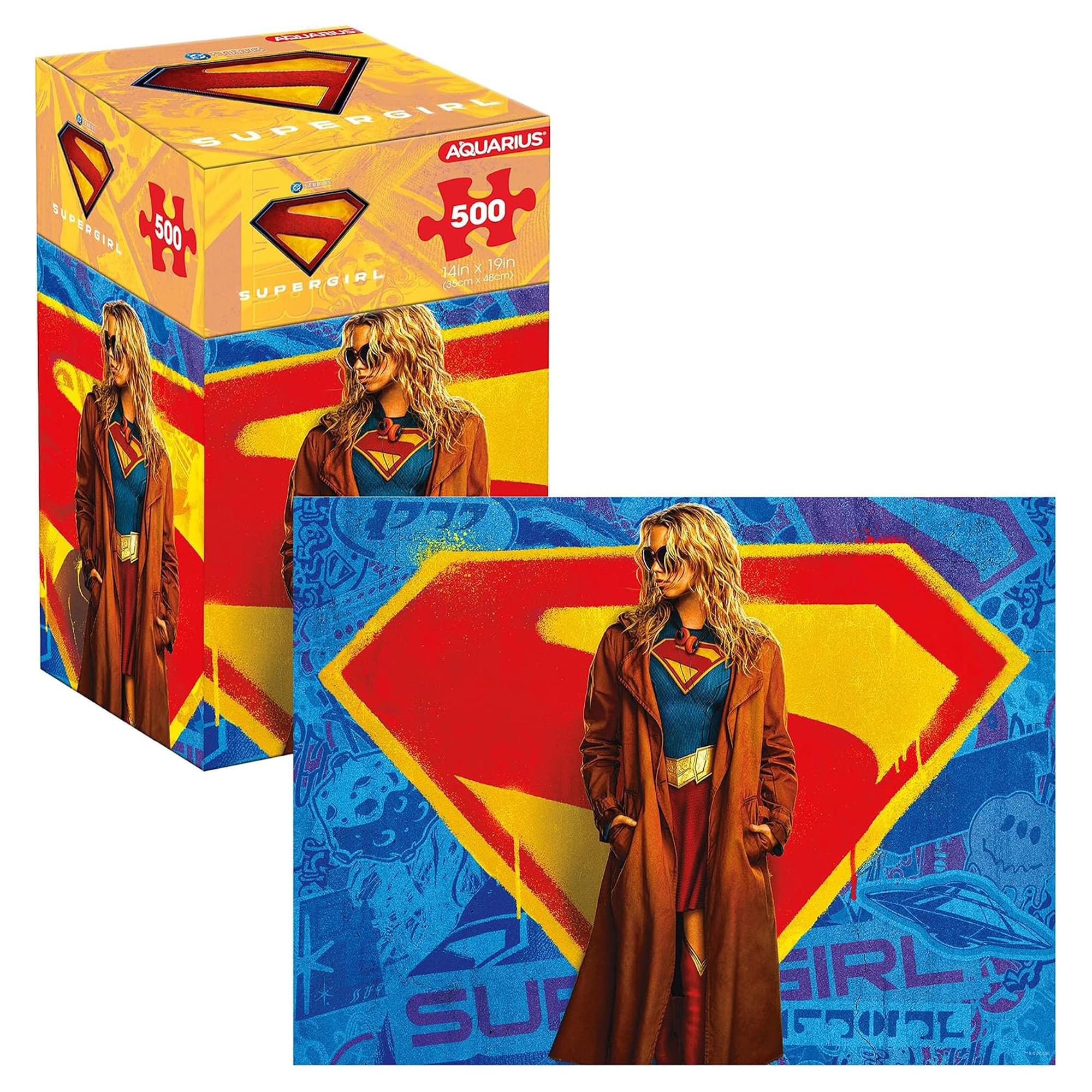 DC Comics Supergirl 500-Piece Jigsaw Puzzle | Vertical Box