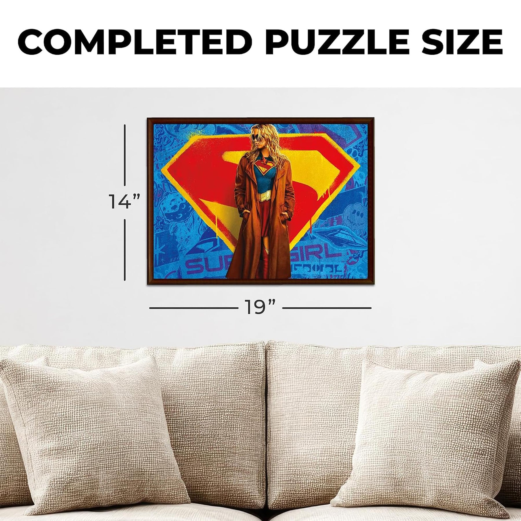 DC Comics Supergirl 500-Piece Jigsaw Puzzle | Vertical Box