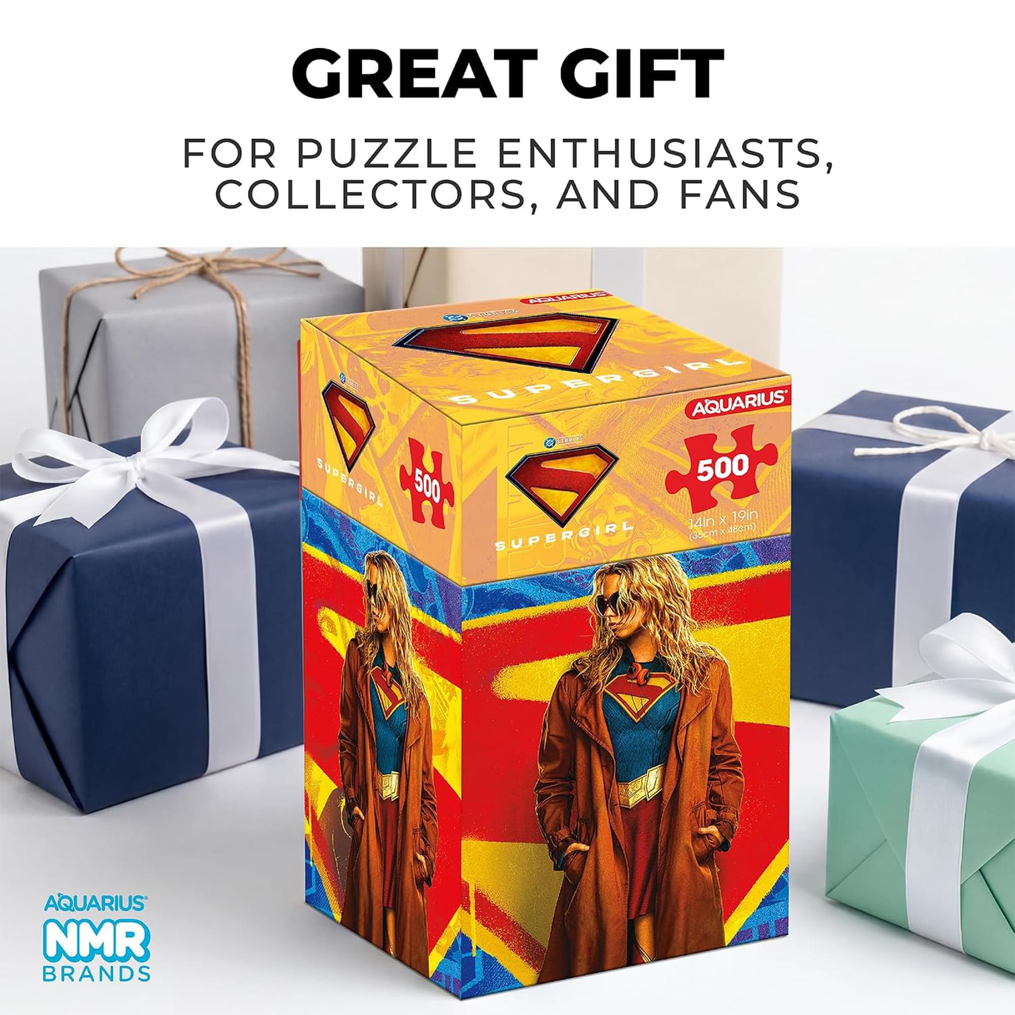 DC Comics Supergirl 500-Piece Jigsaw Puzzle | Vertical Box