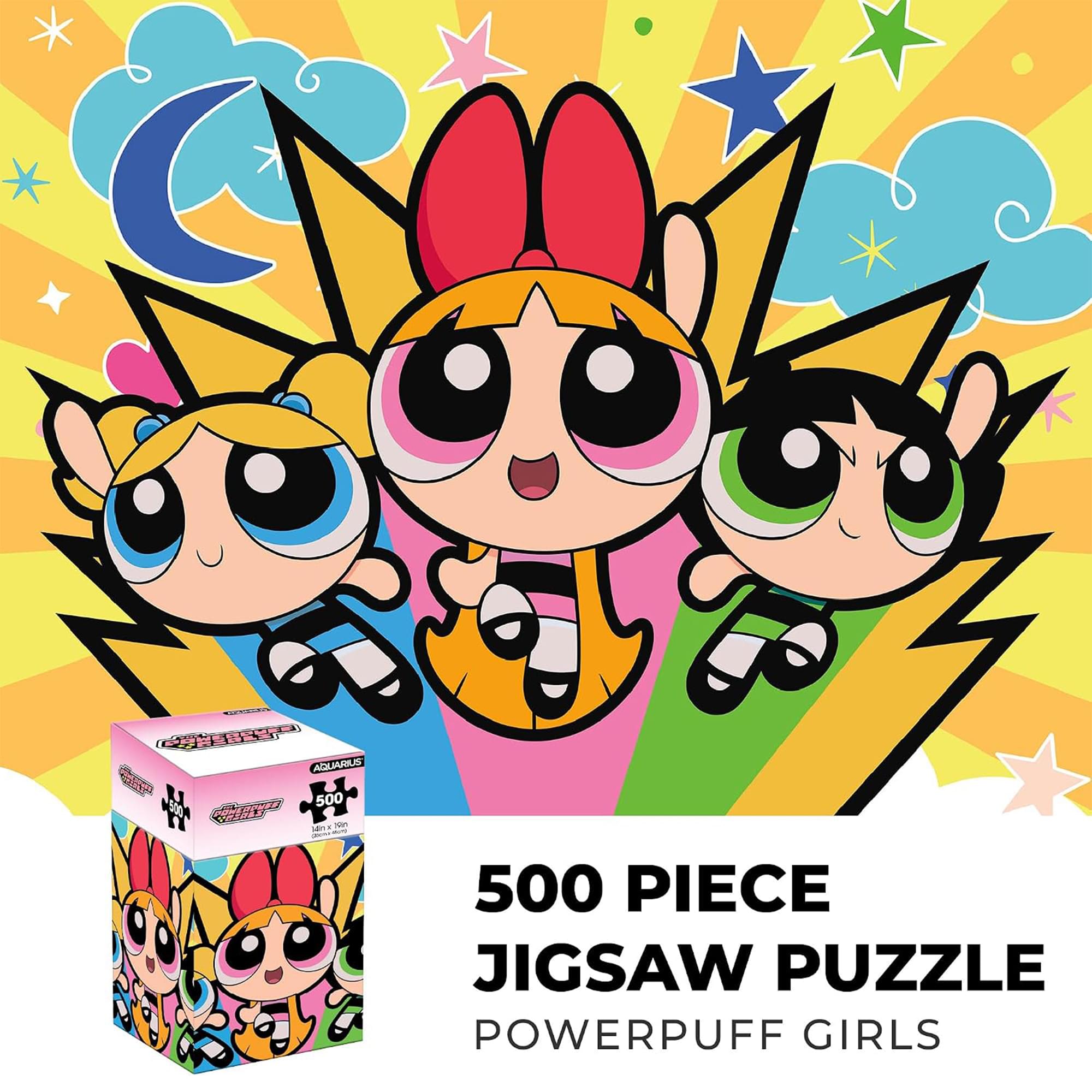 Powerpuff Girls 500-Piece Jigsaw Puzzle | Vertical Box