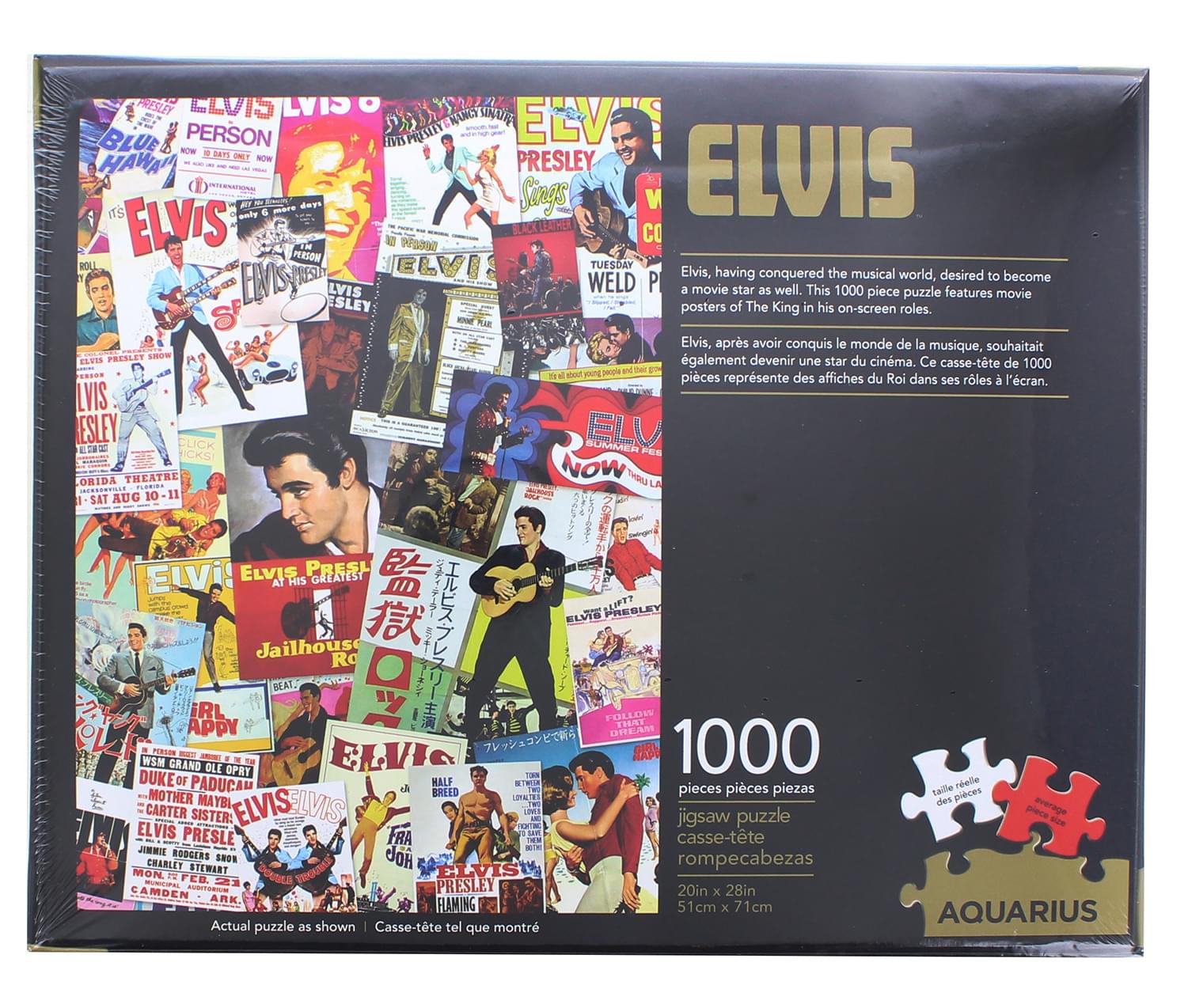Elvis Presley Movie Poster Collage 1000 Piece Jigsaw Puzzle